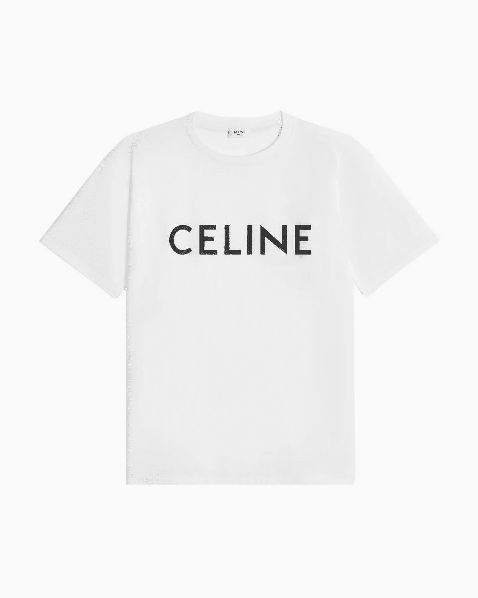 Celine T-Shirt - Logo - Blanc