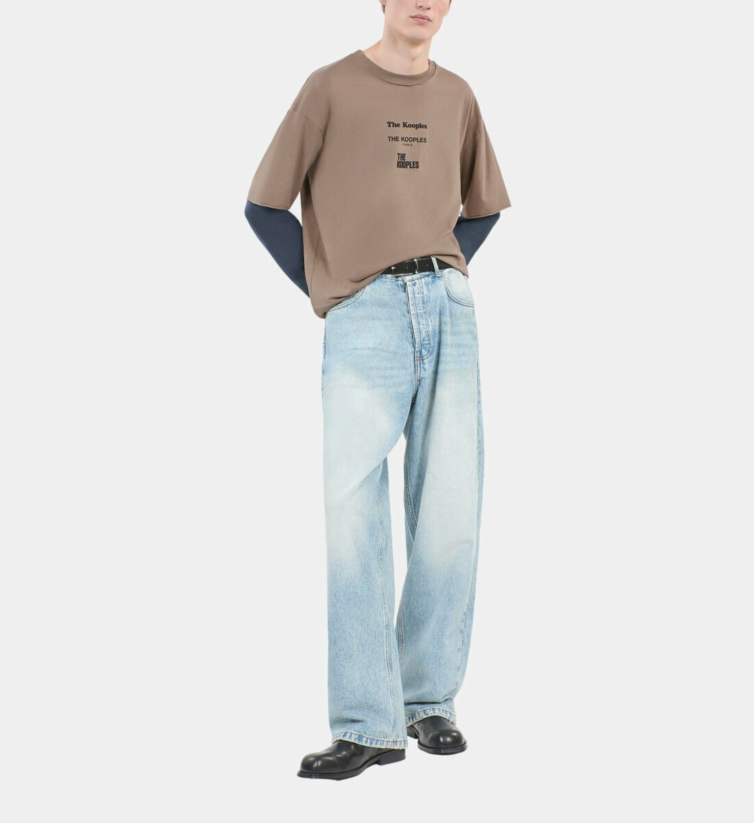 T-Shirt Manches Longues Kaki Homme