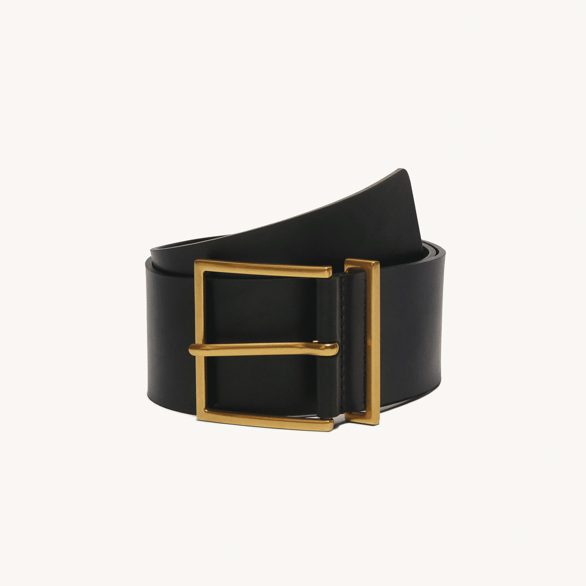 Ceinture large en cuir