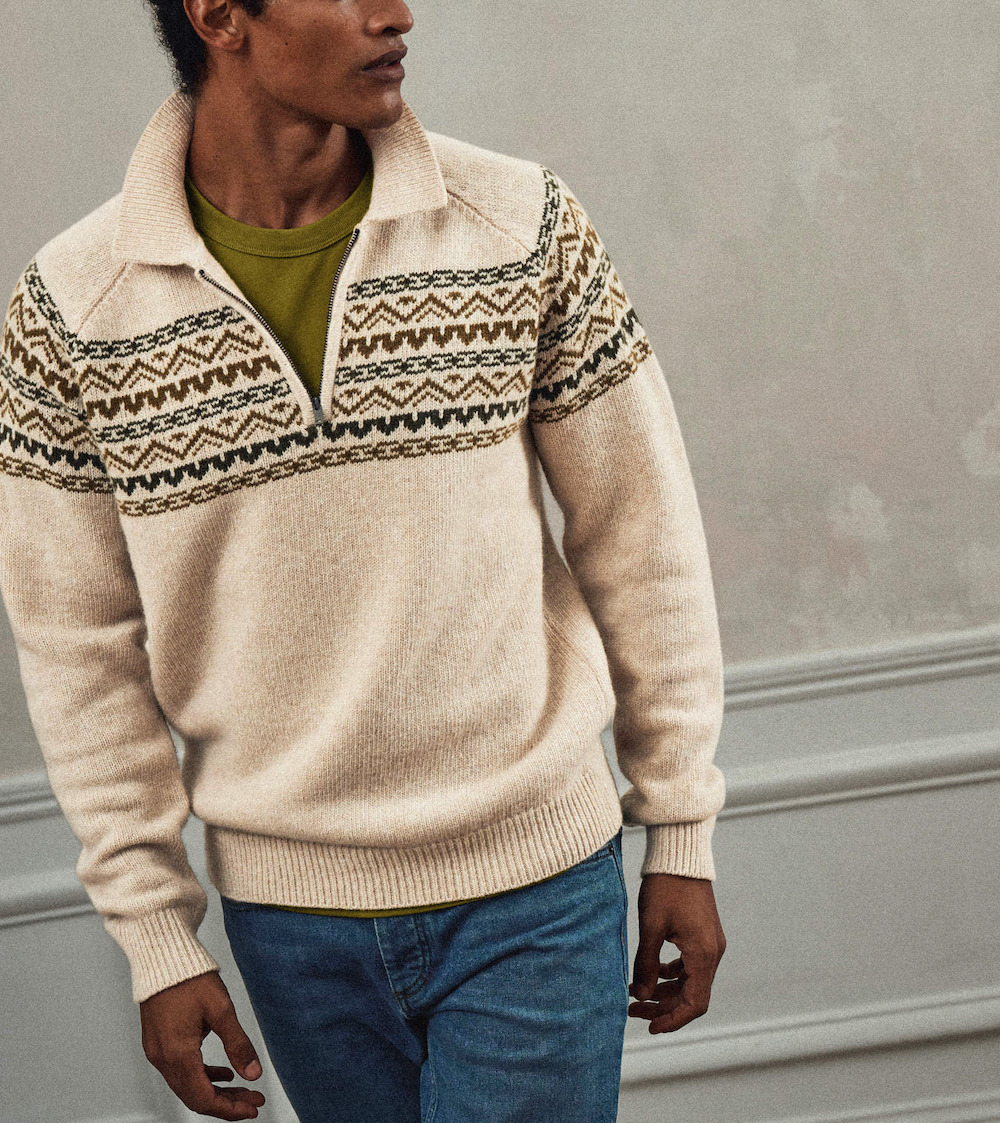 Pull Jackson Blanc/Olive