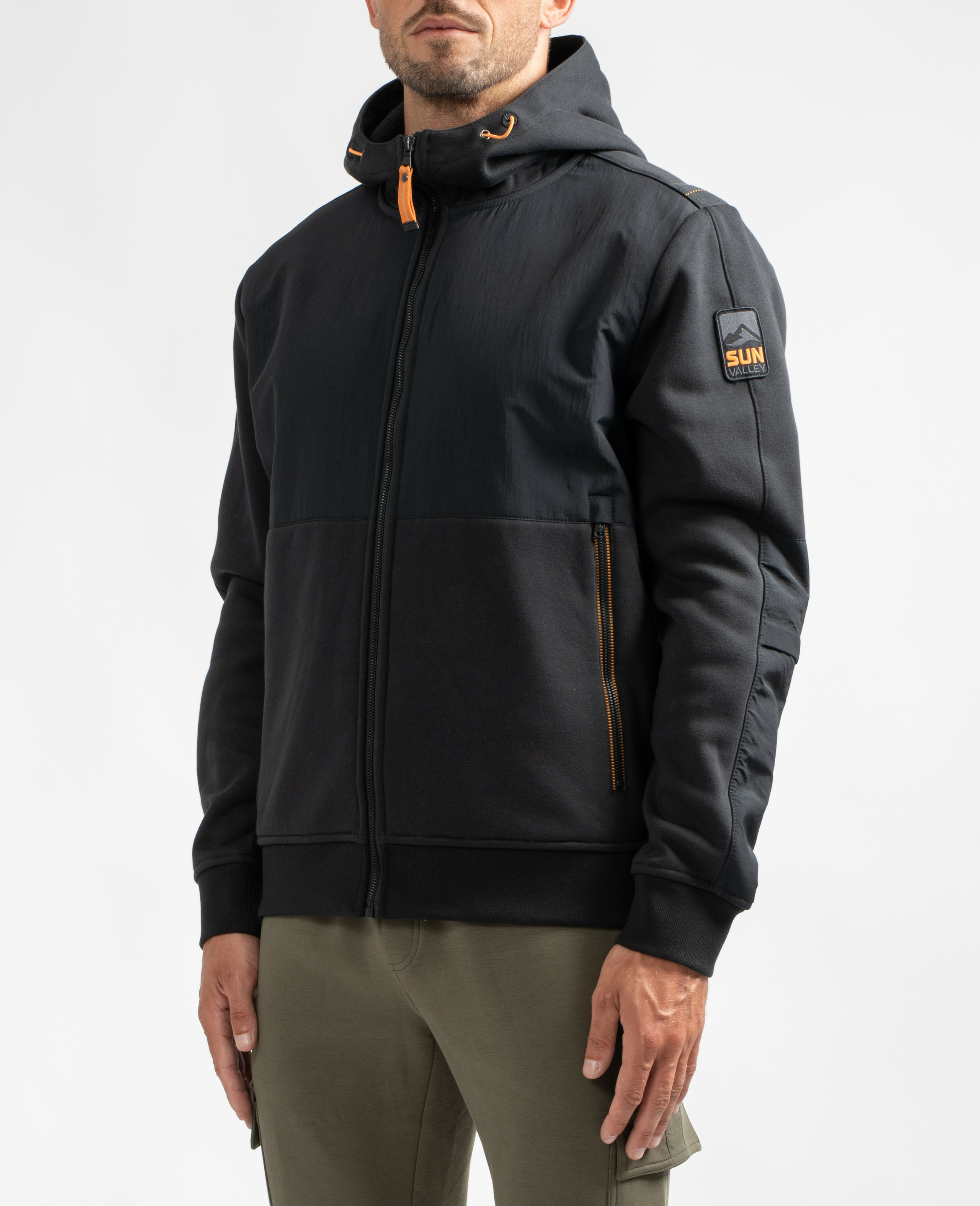 Sweat zippé en molleton