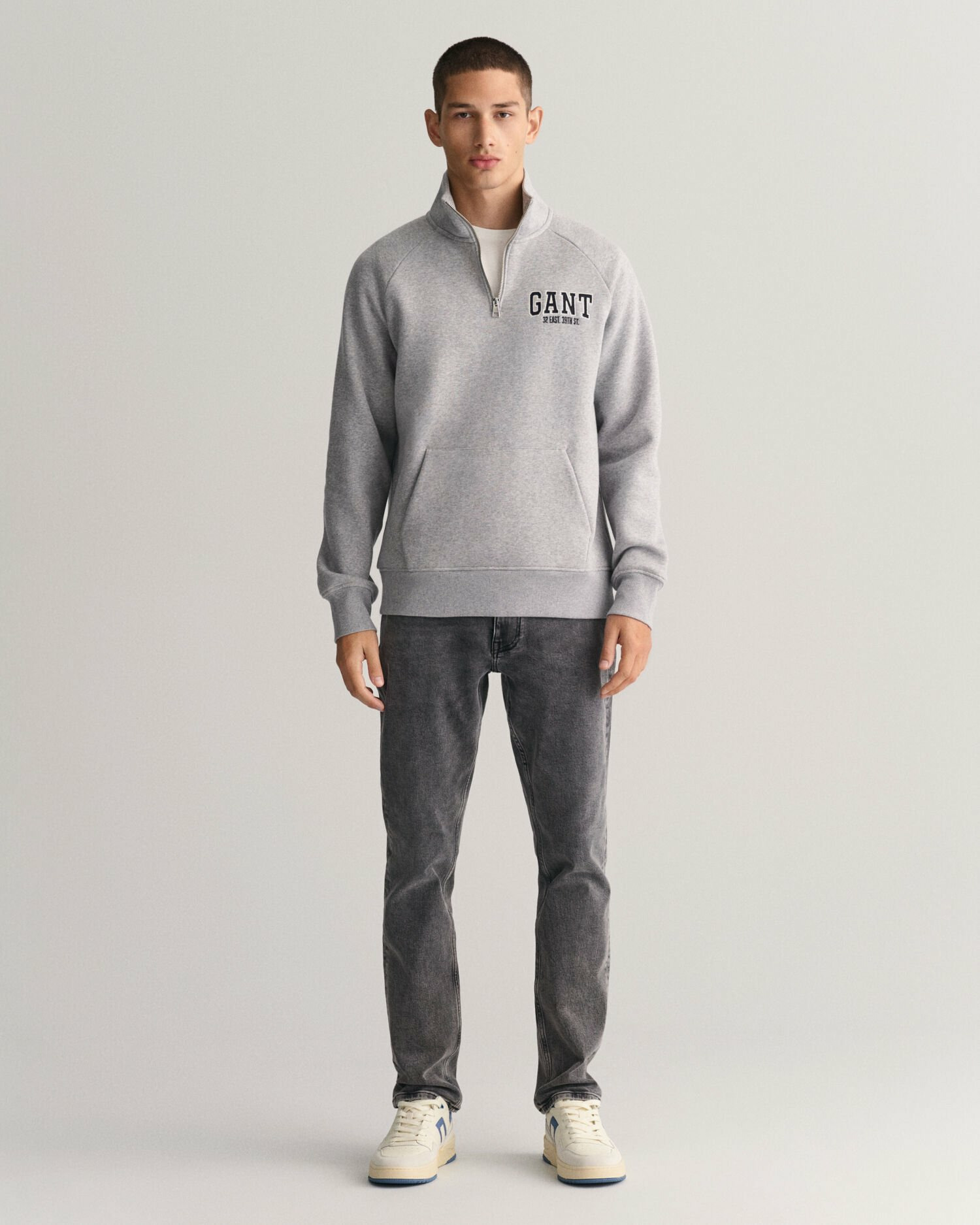 Jean slim fit noir délavé