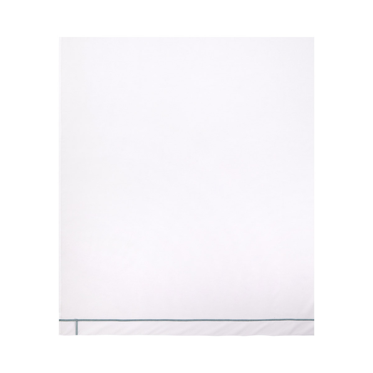 Yves Delorme - Drap plat en percale de coton marron, Athéna