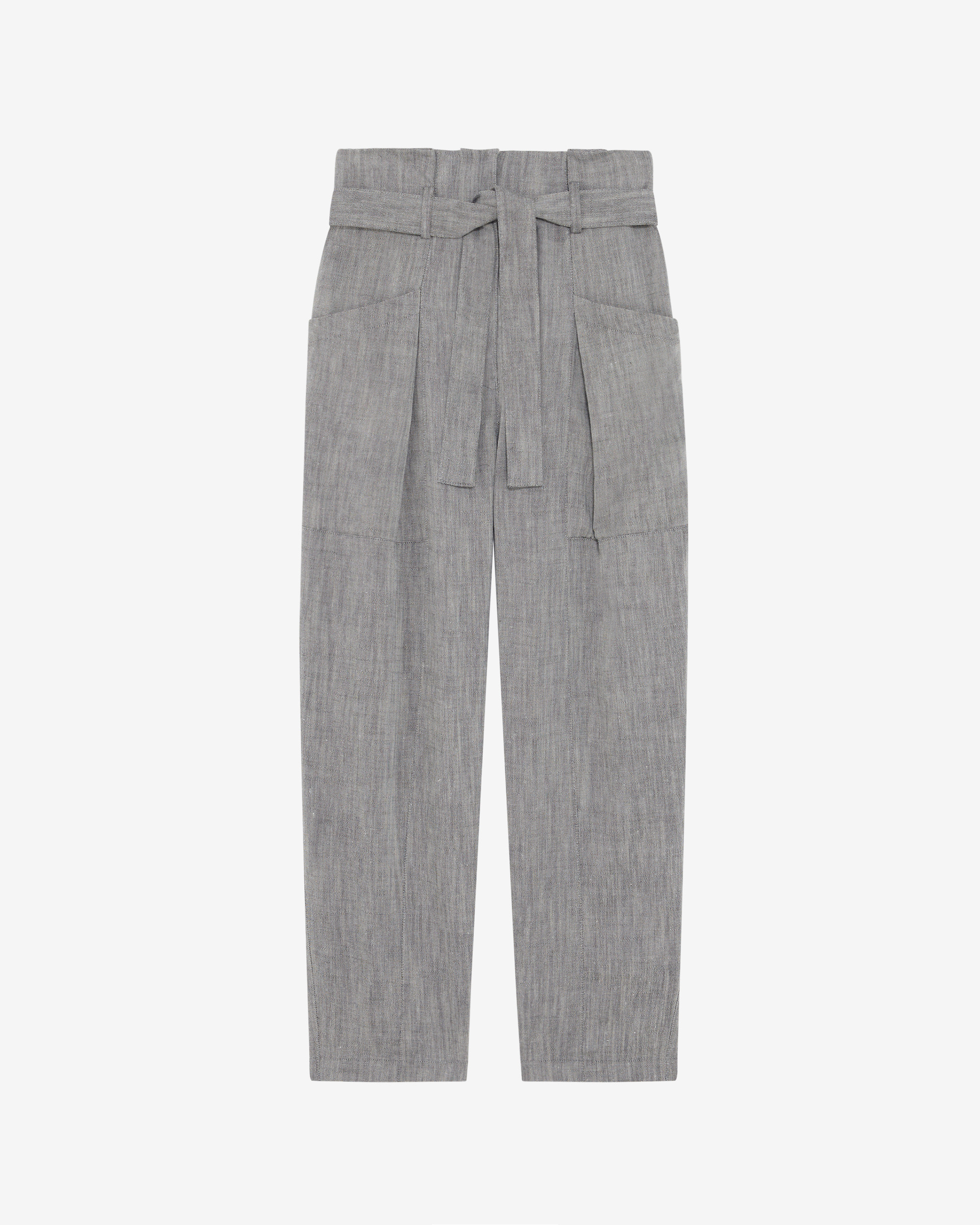 Pantalon Coupe Carotte En Lin Mélangé Zinah