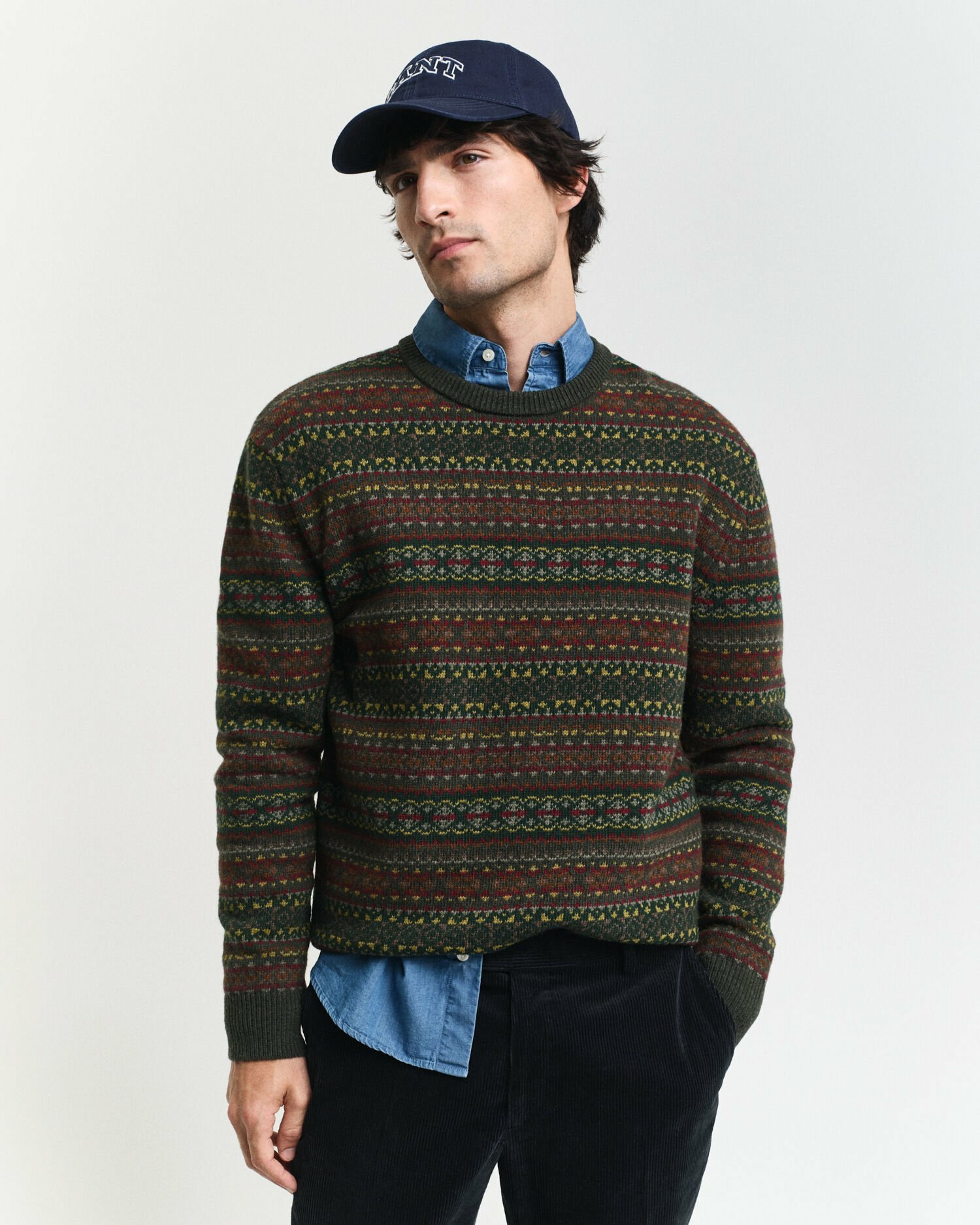 Fair Isle Crew Neck Sweater
