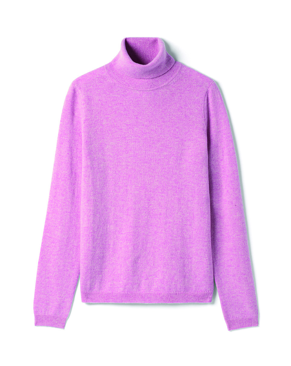 Pull col roulé ajusté - Femme - ROSE LOUKOUM