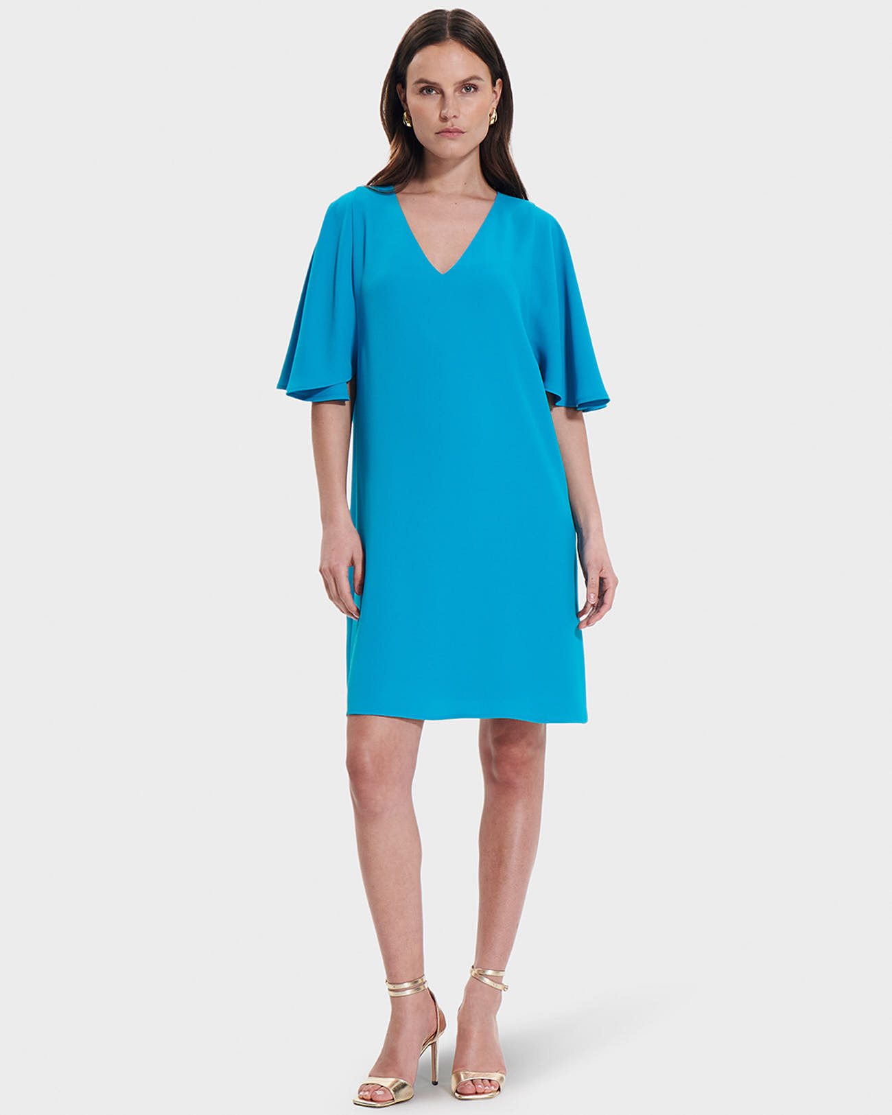 Robe Rubilinda Bleu en Polyester