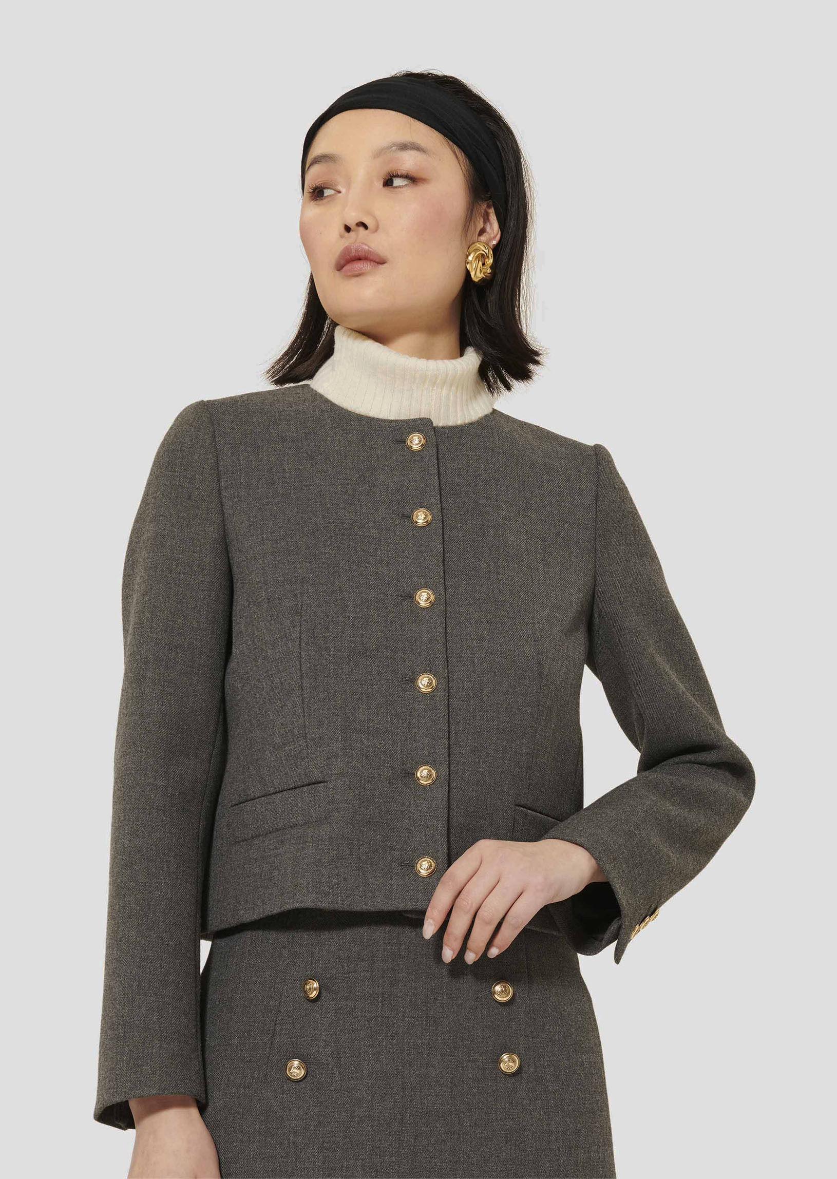 Veste Vesna-Gris en Polyester