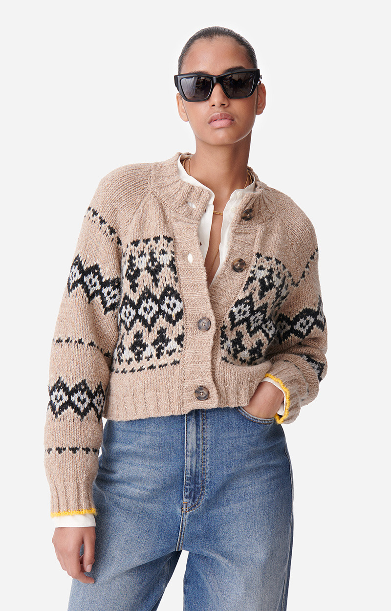 Gilet Damas En Laine Mélangée