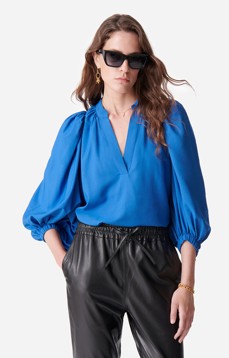 Blouse Bell En Viscose Mélangée
