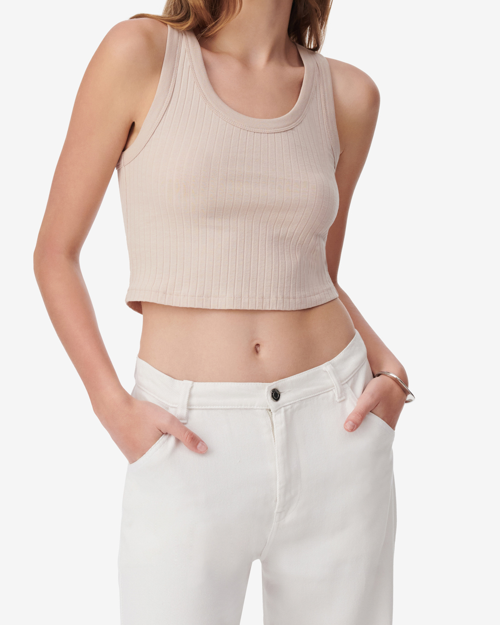 Débardeur Crop Côtelé Emma