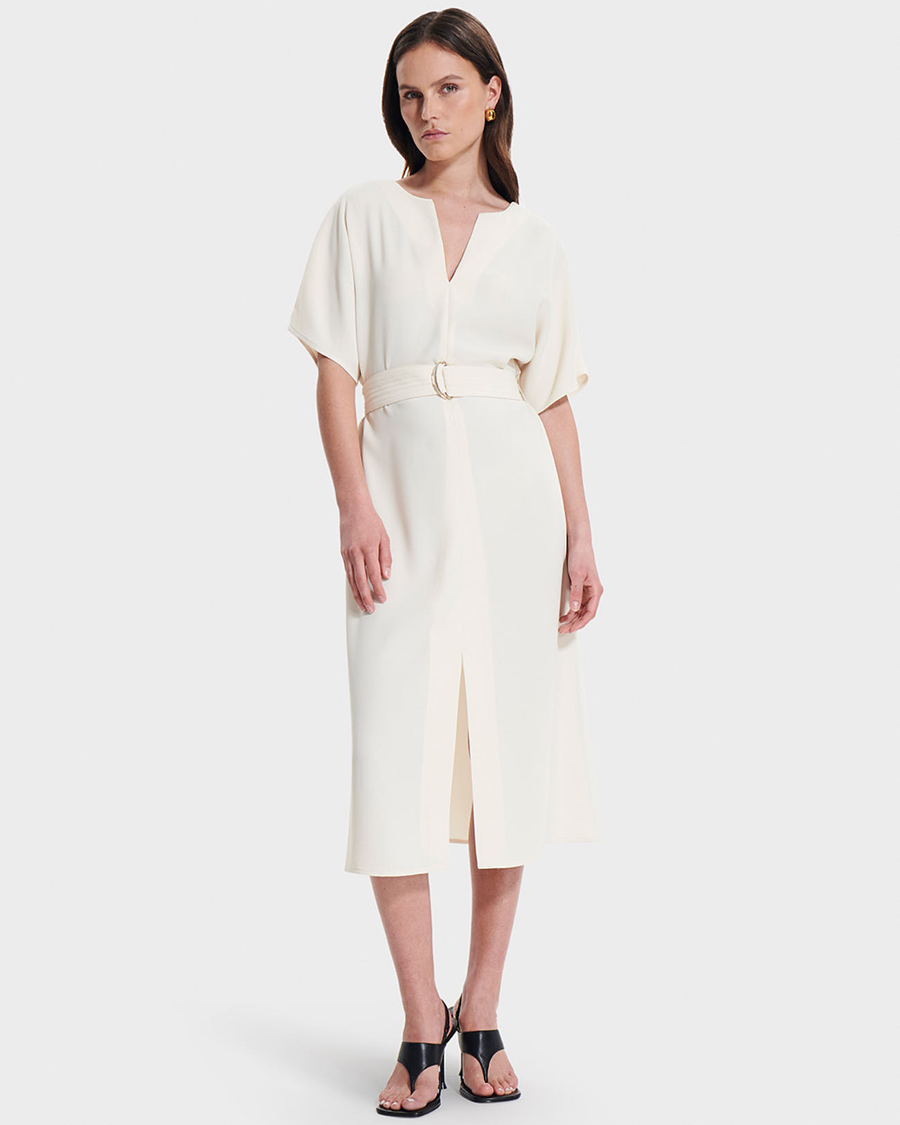Robe Rafaelle Ecru en Polyester