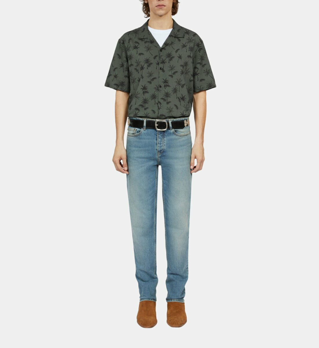 Chemise Imprimée Manches Courtes Homme