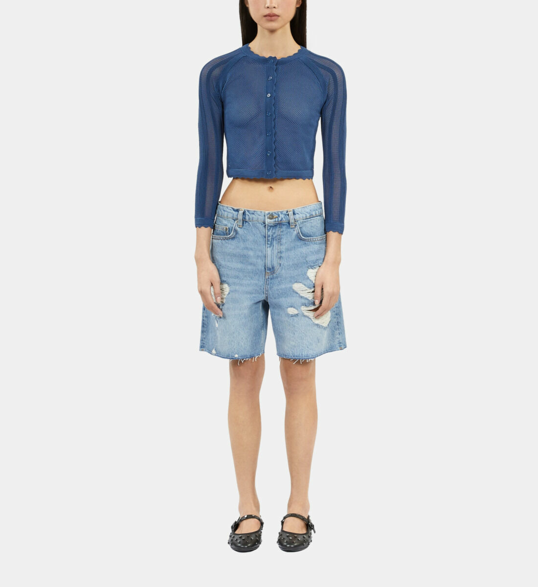 Bermuda En Denim Femme