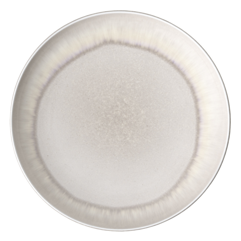Perlemor Sand - Petite assiette creuse, beige, en porcelaine haut de gamme