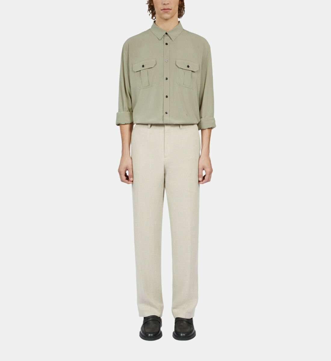 Chemise Vert Clair Homme