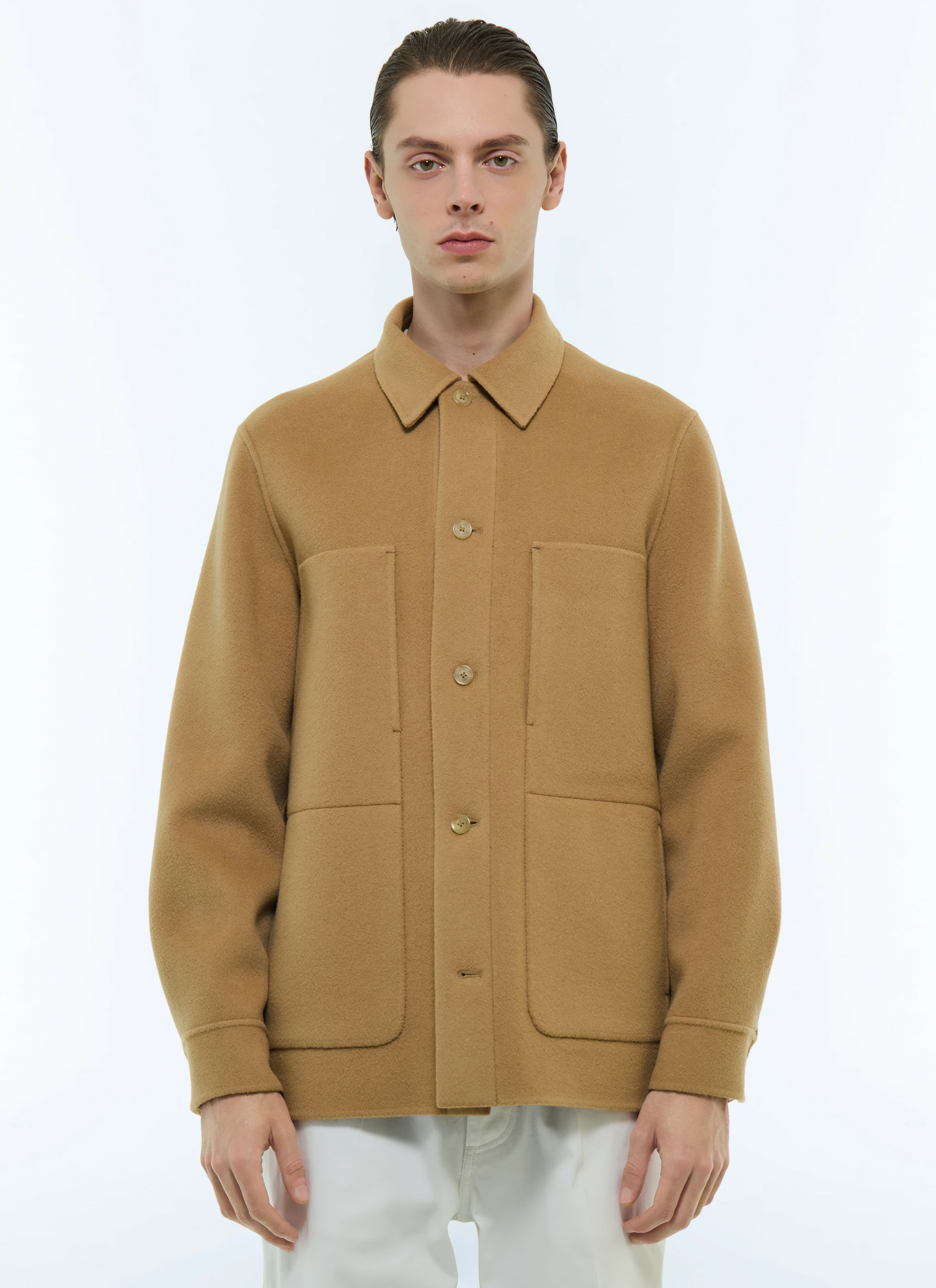 Veste en drap de laine double face