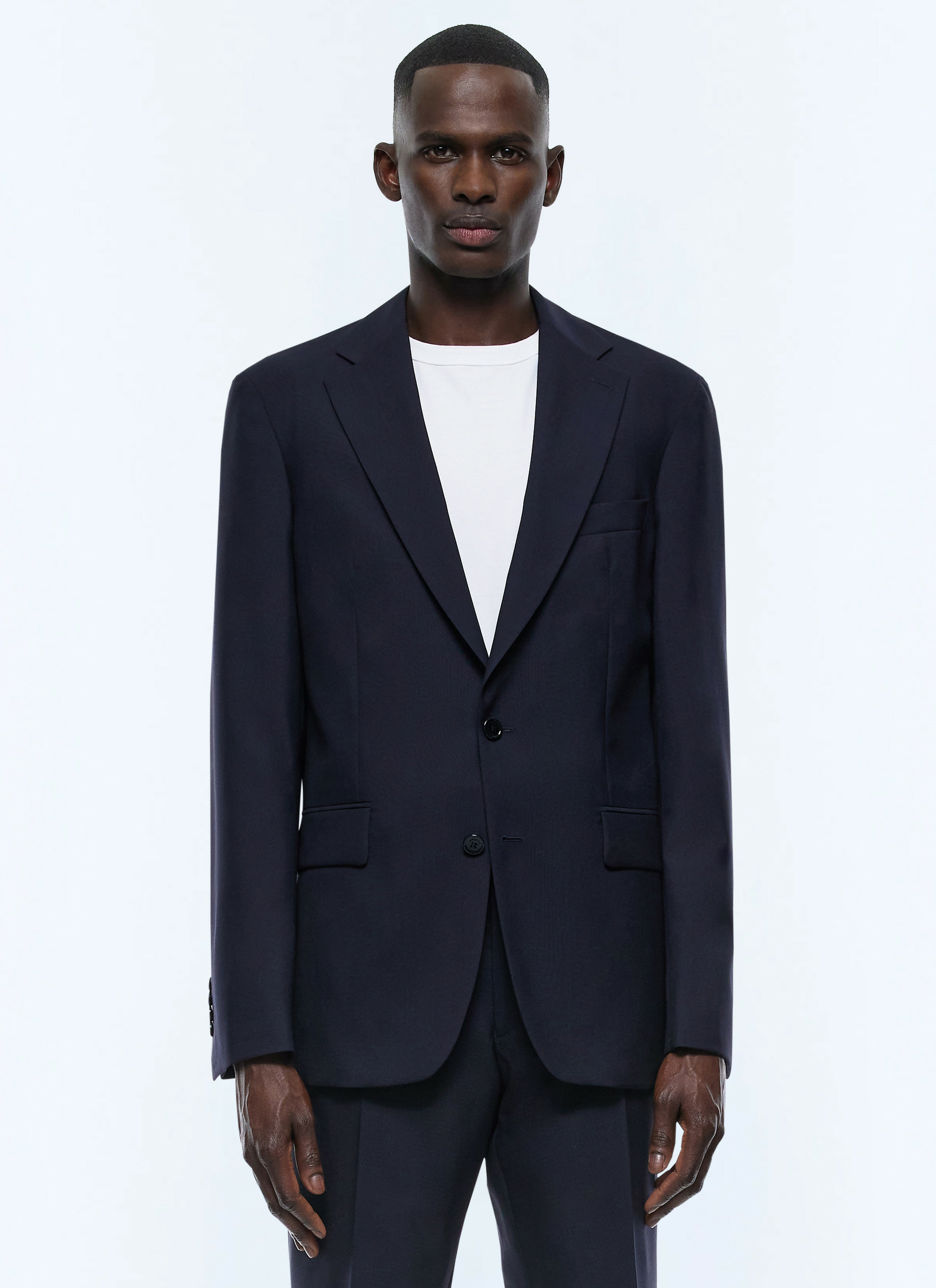 Veste droite en laine certifiée