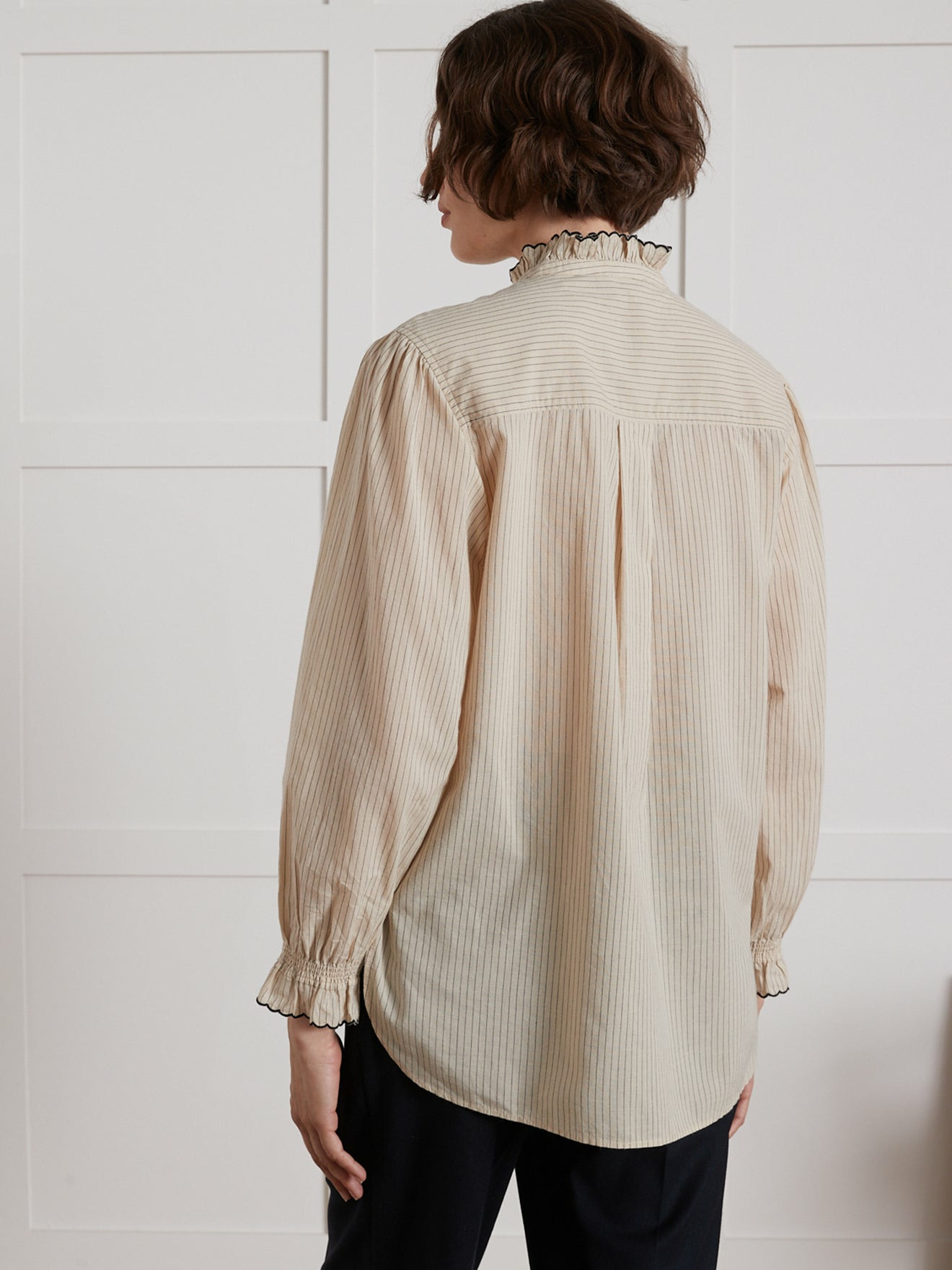 CHEMISE RAYEE FESTON
