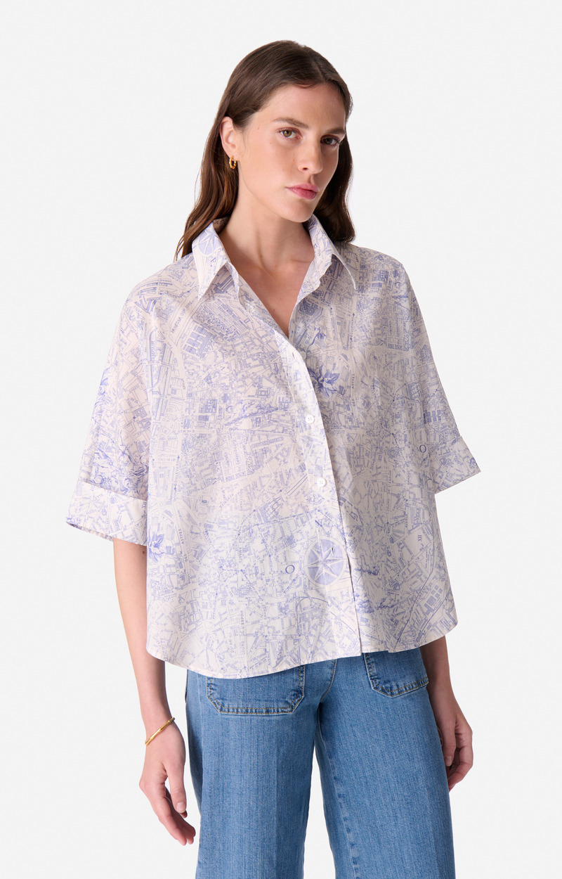 Chemise Bobby En Coton Et Lin Mélangé