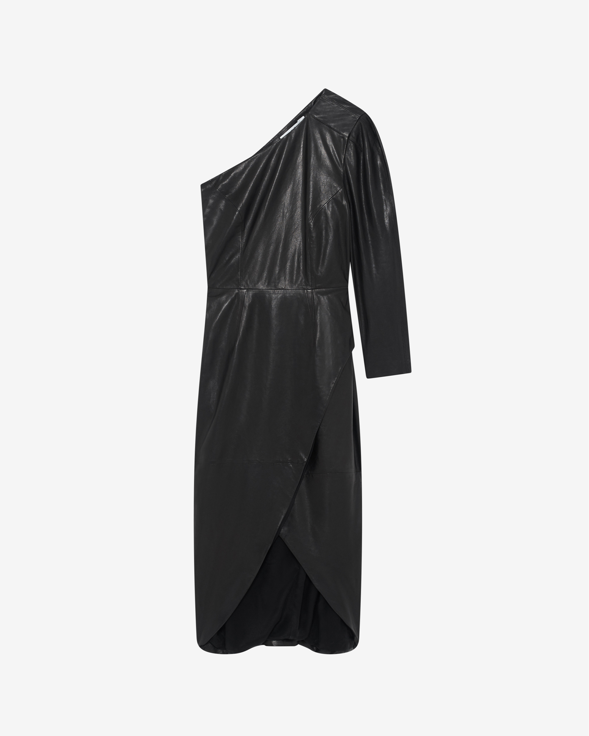 Robe Asymétrique En Cuir Navae