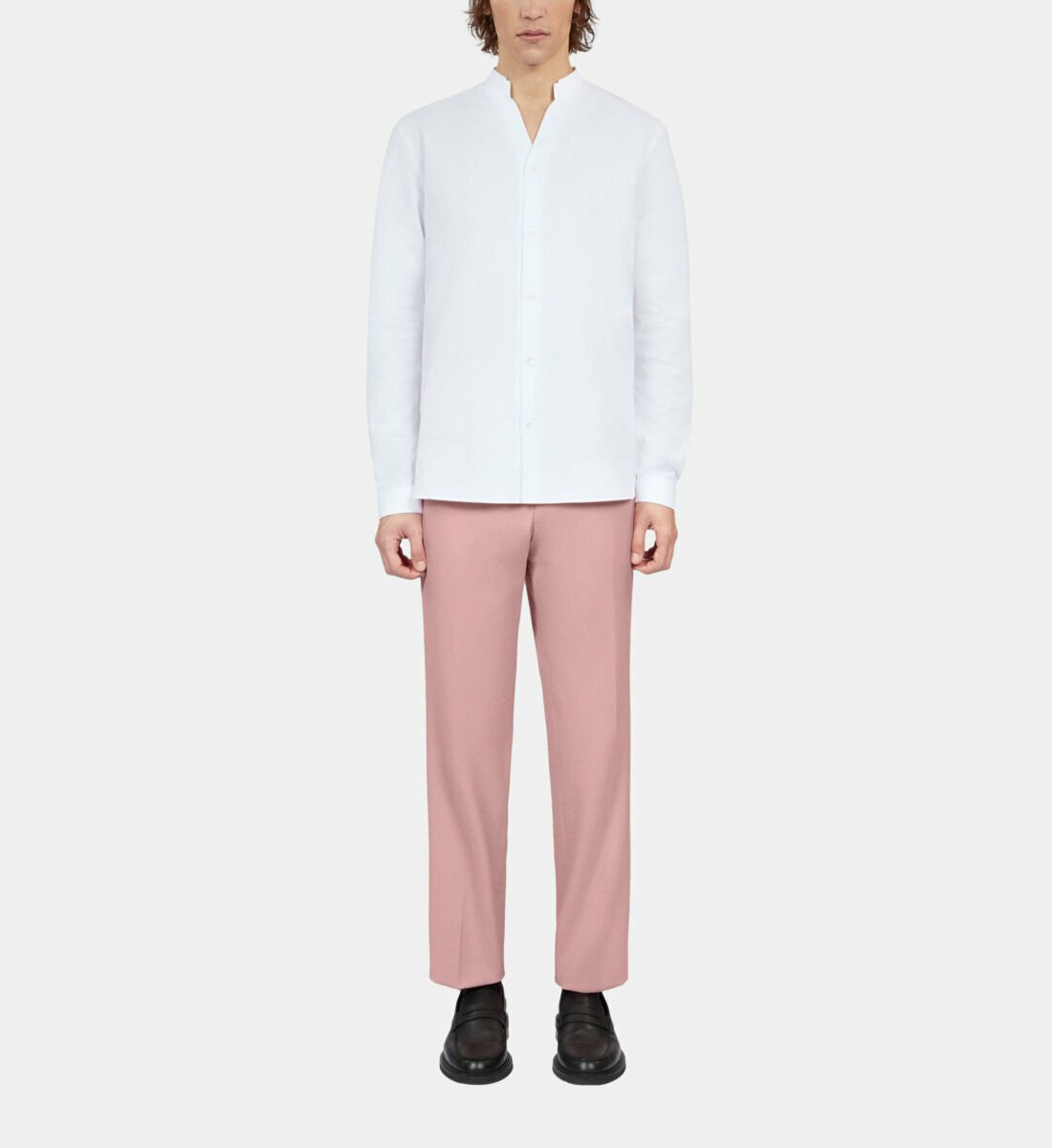 Chemise Formelle Blanche En Popeline Homme