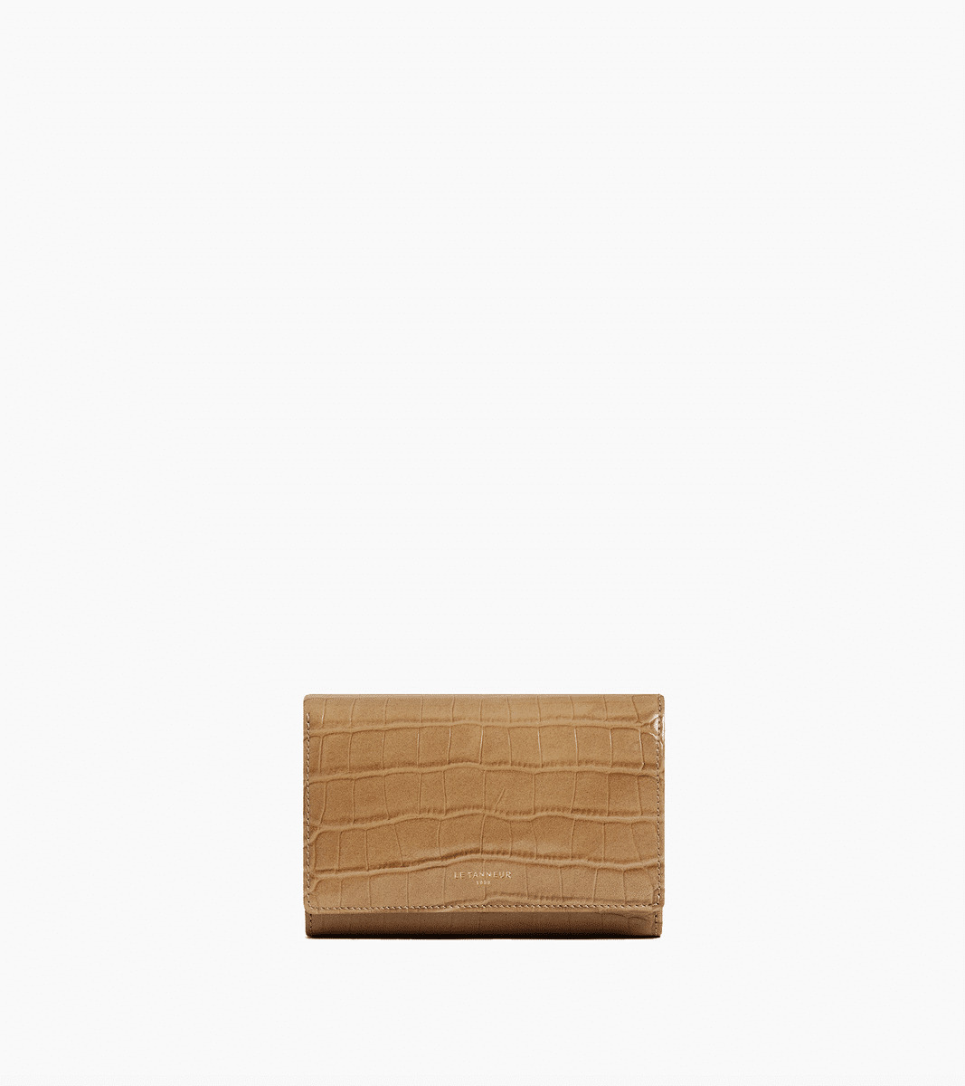 Portefeuille Emilie en cuir effet croco