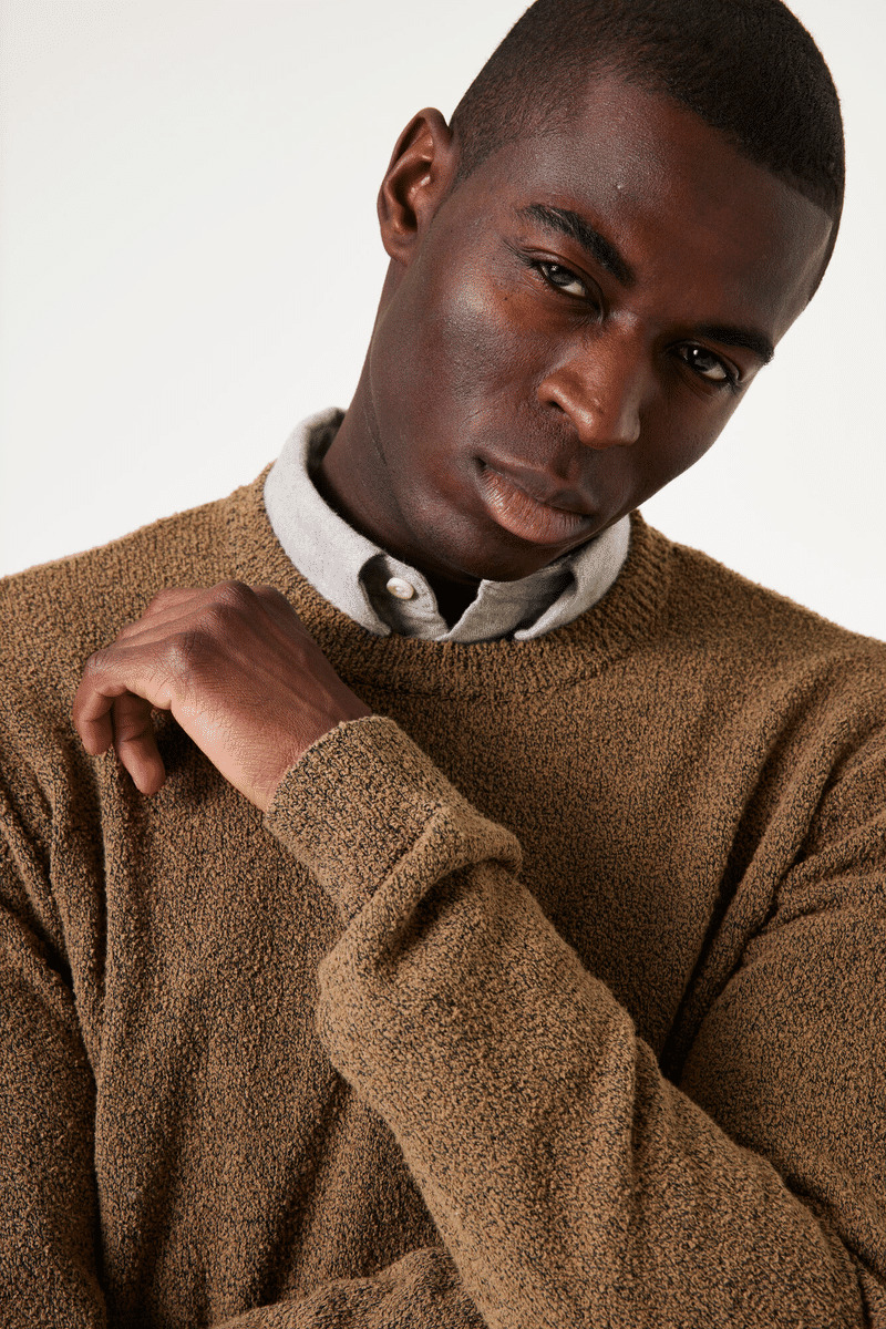 Men Sweater Brown