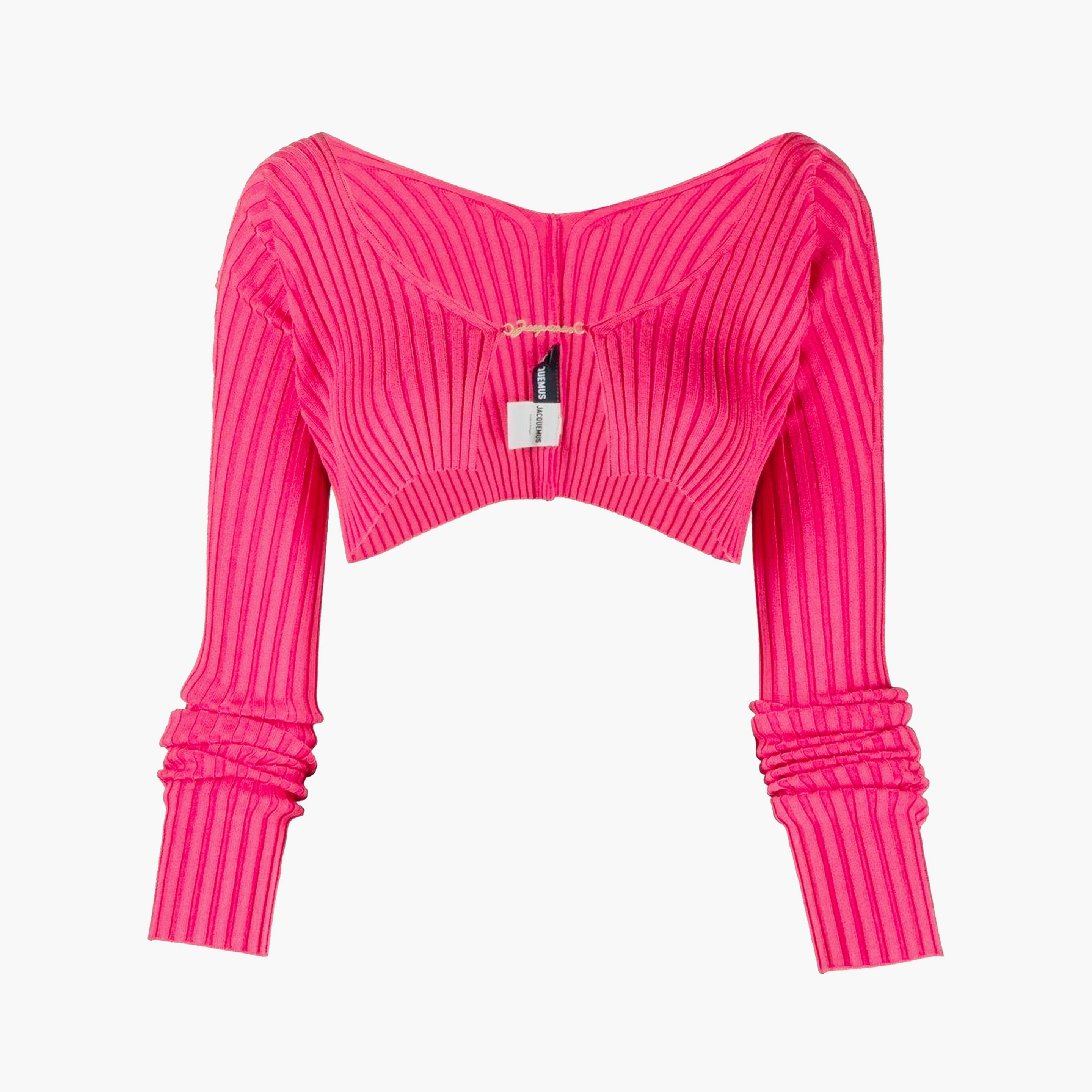 Jacquemus Cardigan Crop La maille Rose