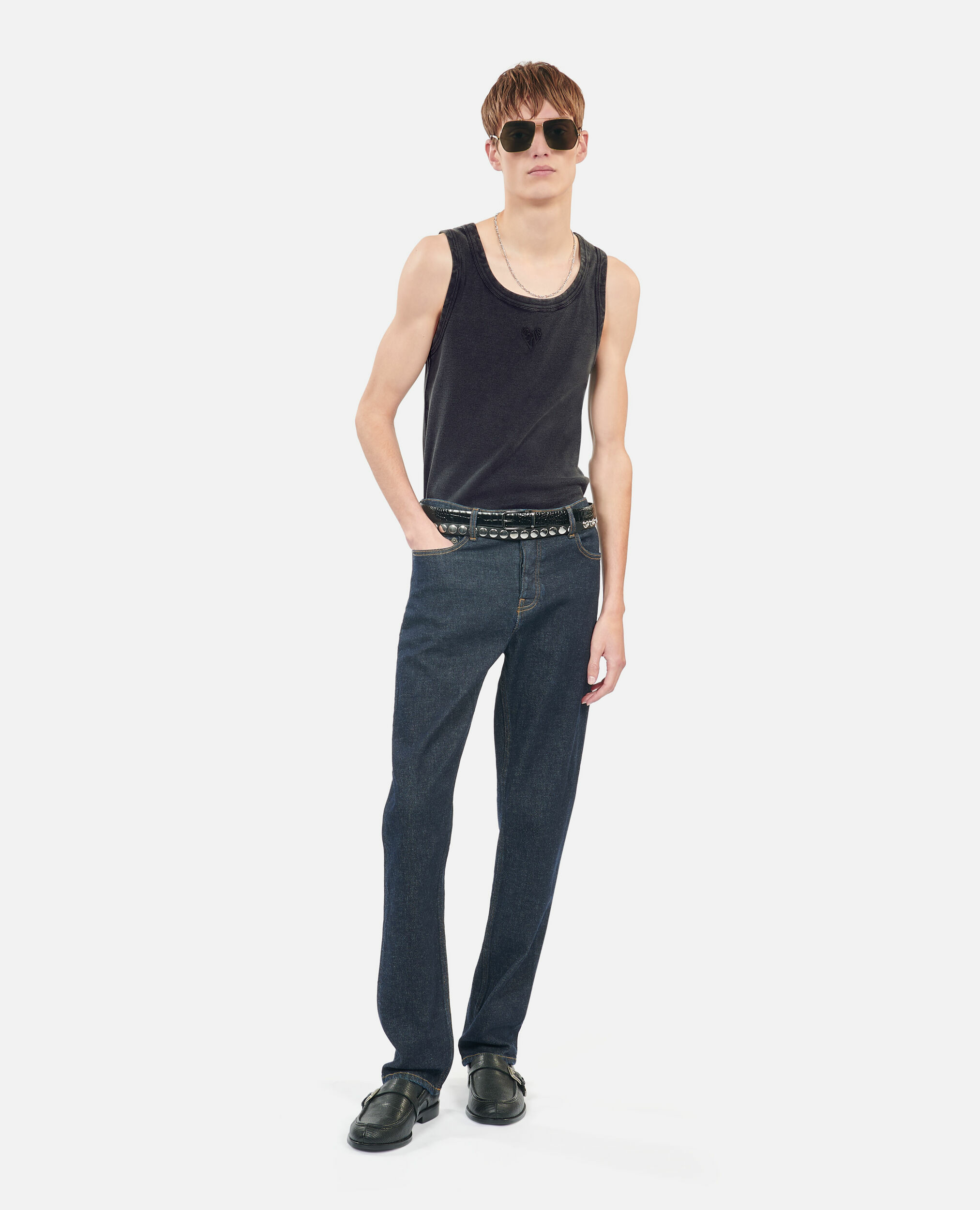 Débardeur Noir Kooples Heart Homme