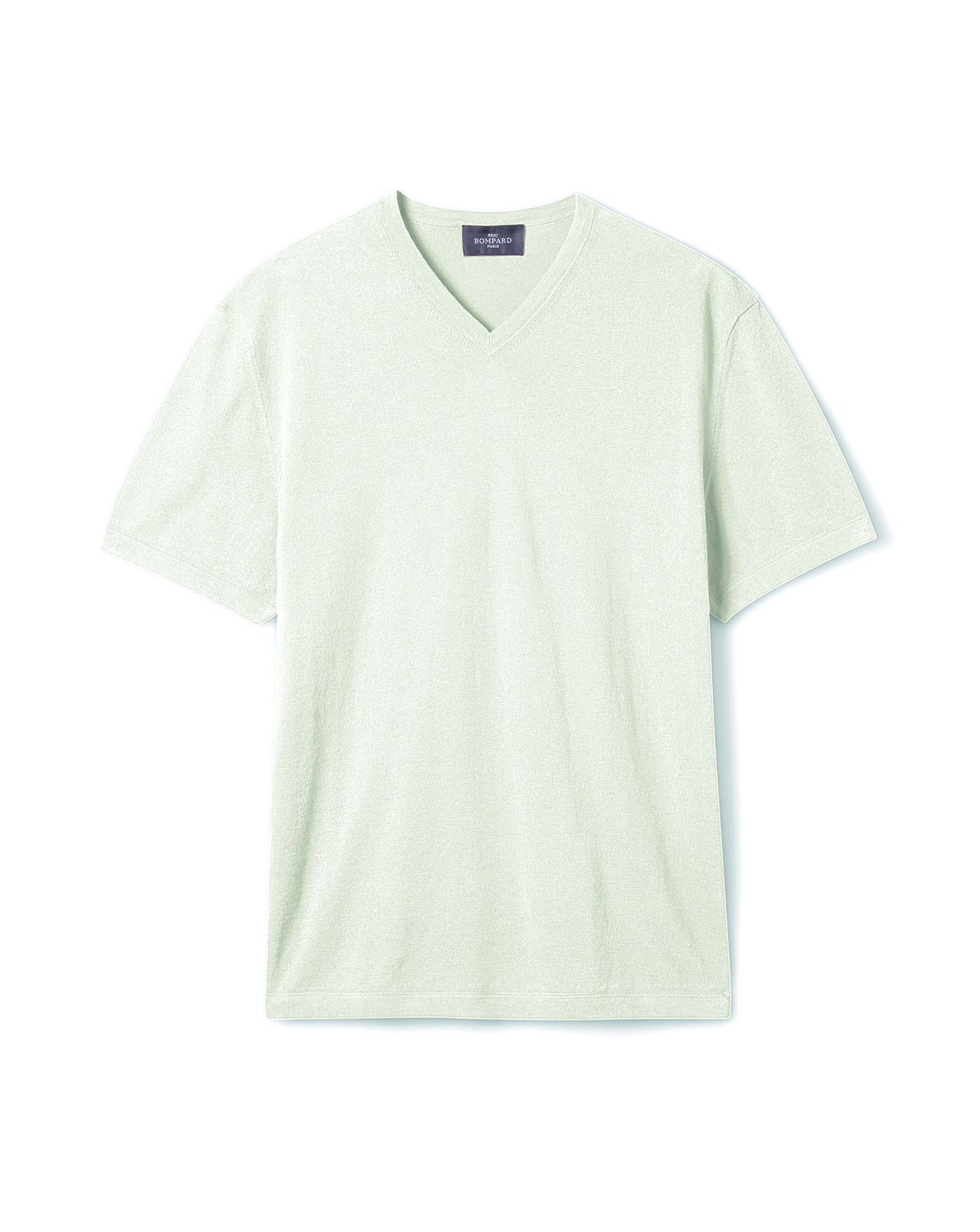 T-shirt col V - Homme - NATUREL