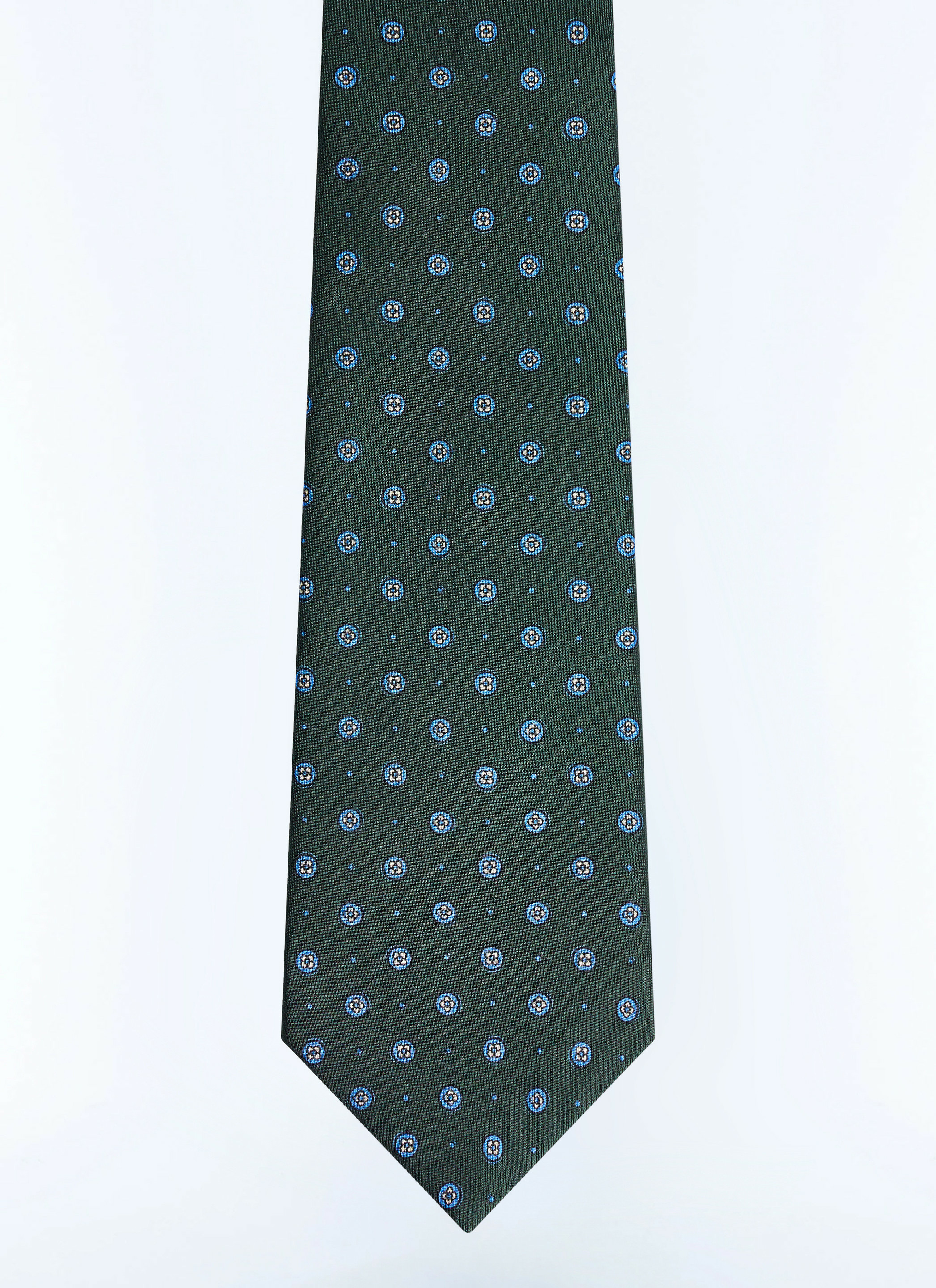 Cravate en soie à motif floral