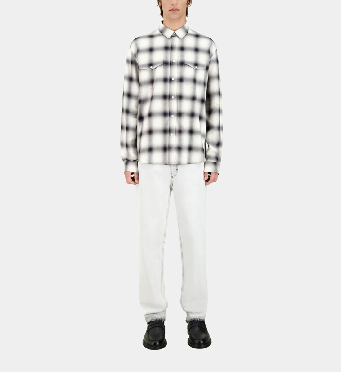 Chemise Manches Longues A Carreaux Homme