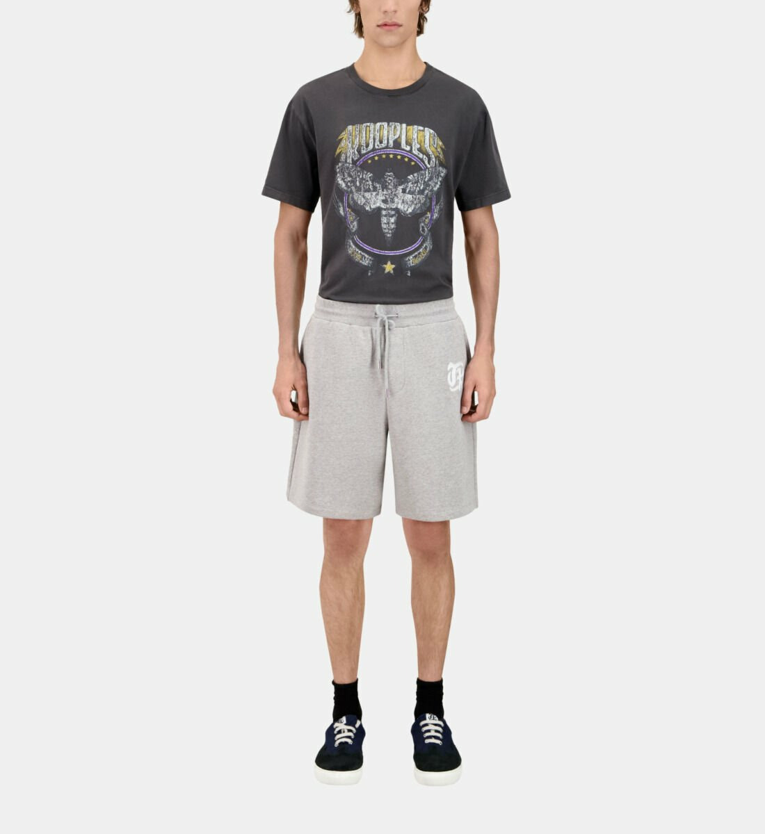 Short Gris En Coton Homme