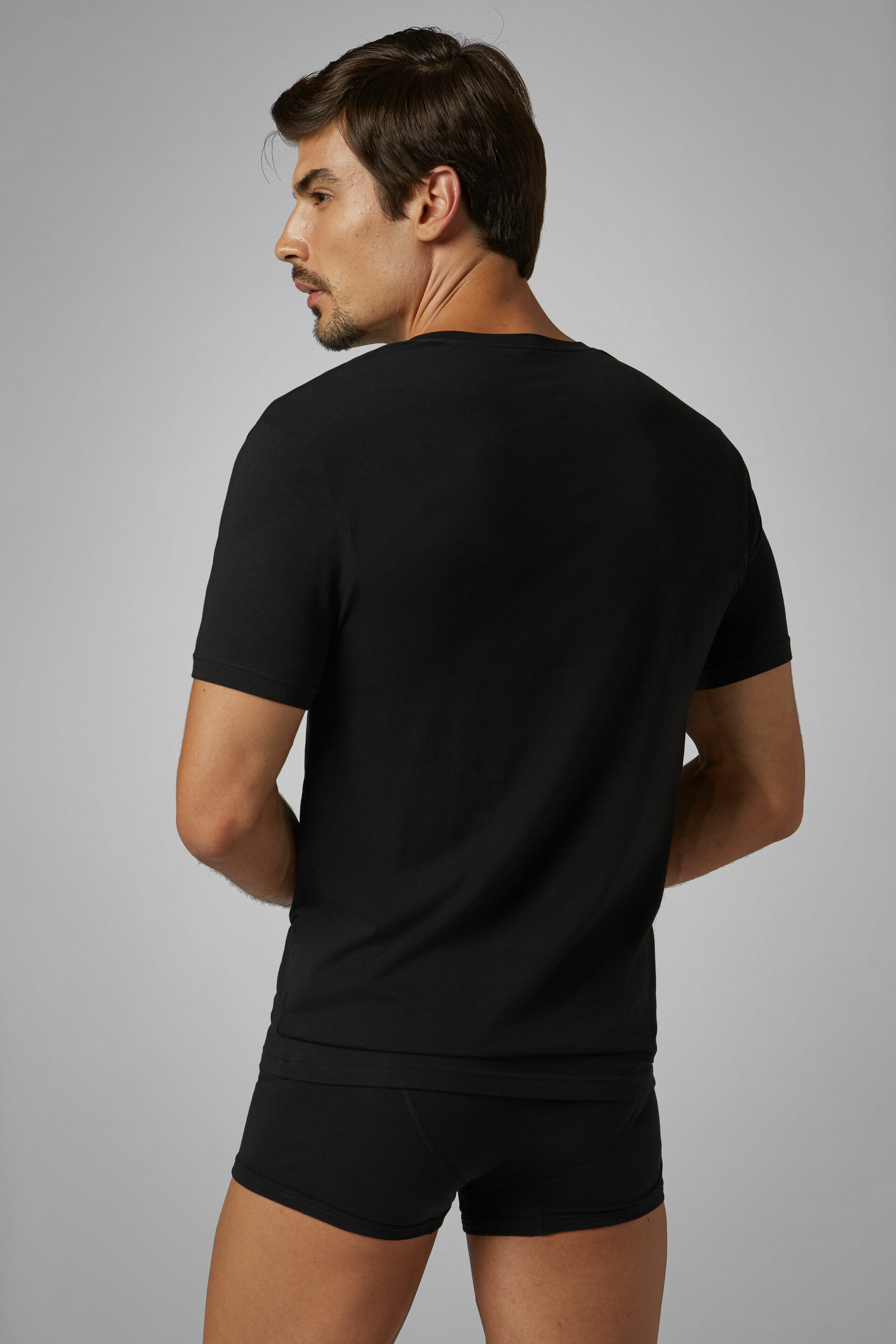 T-Shirt En Jersey De Coton Stretch