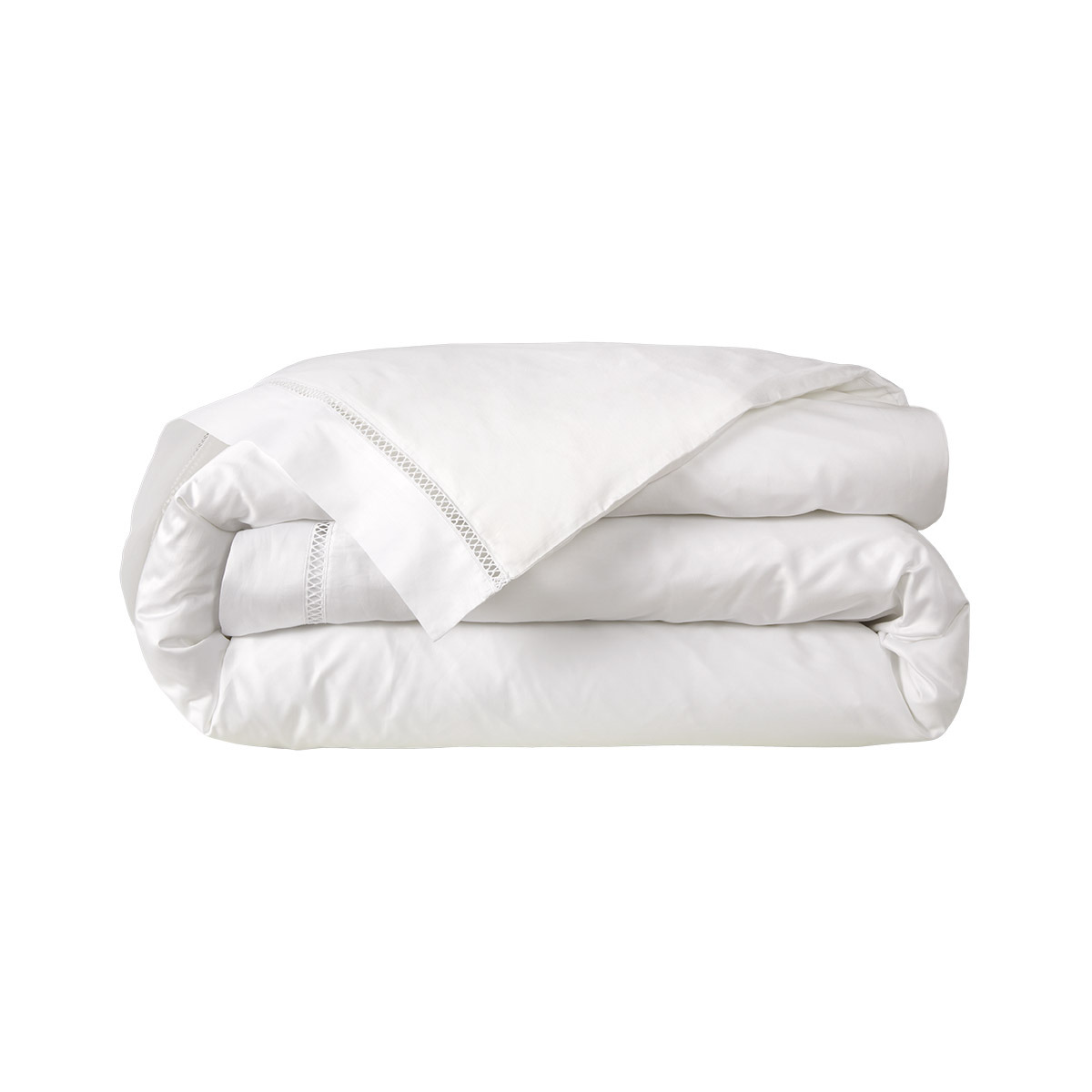 Yves Delorme - Housse de couette en satin blanc, Walton