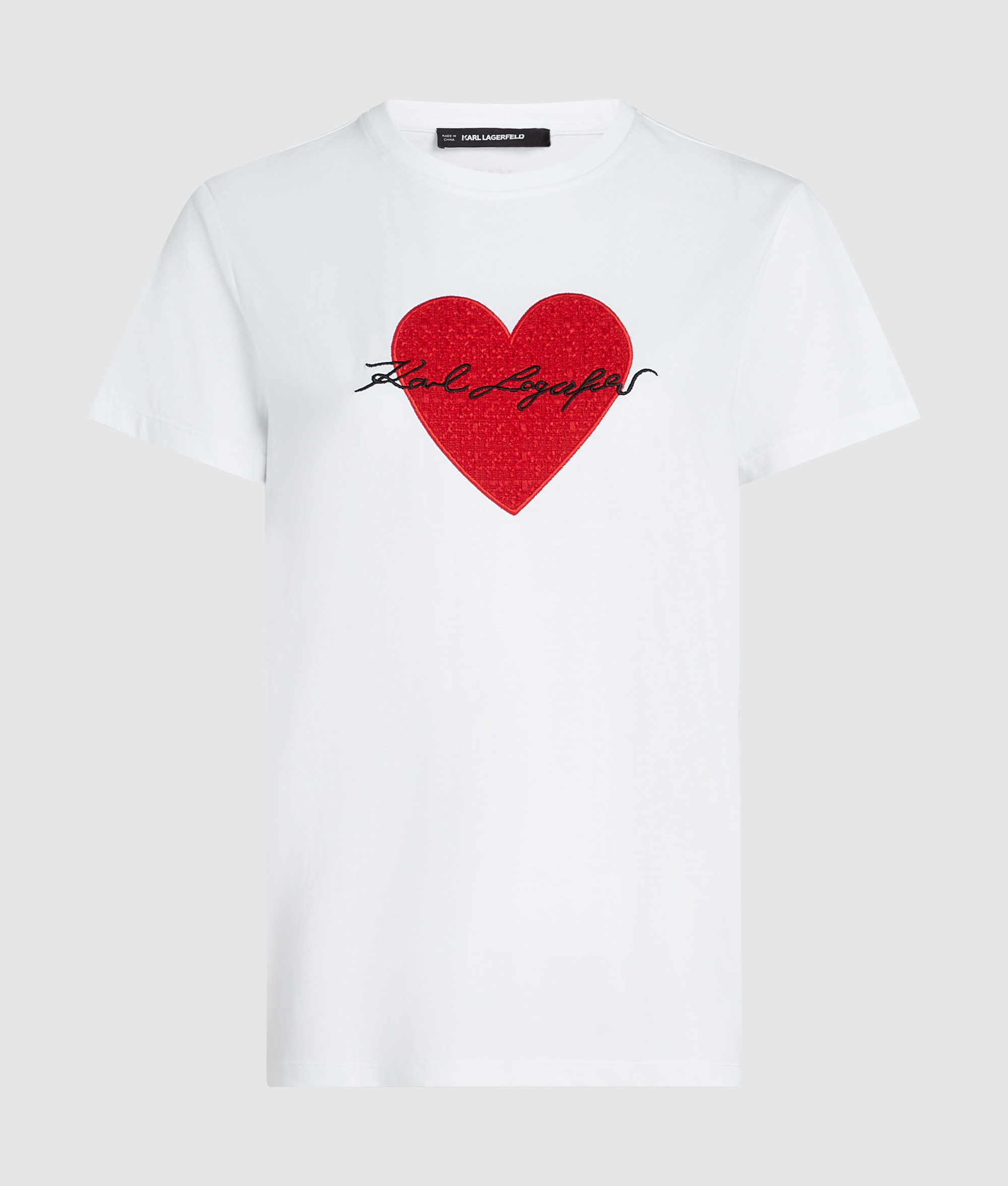 SIGNATURE HEART BOUCLE T-SHIRT