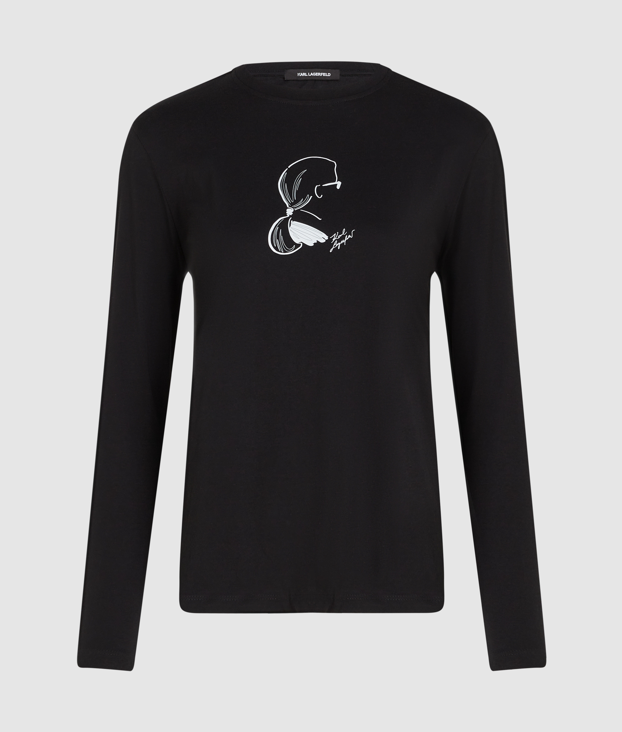 SKETCH CAMEO PRINT LS TOP