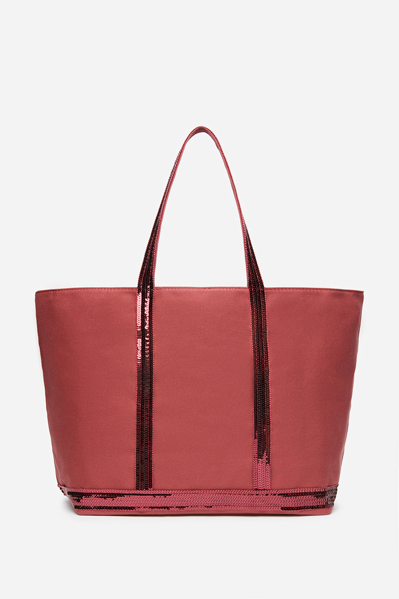 Cabas L en Toile Zippé Porté Epaule