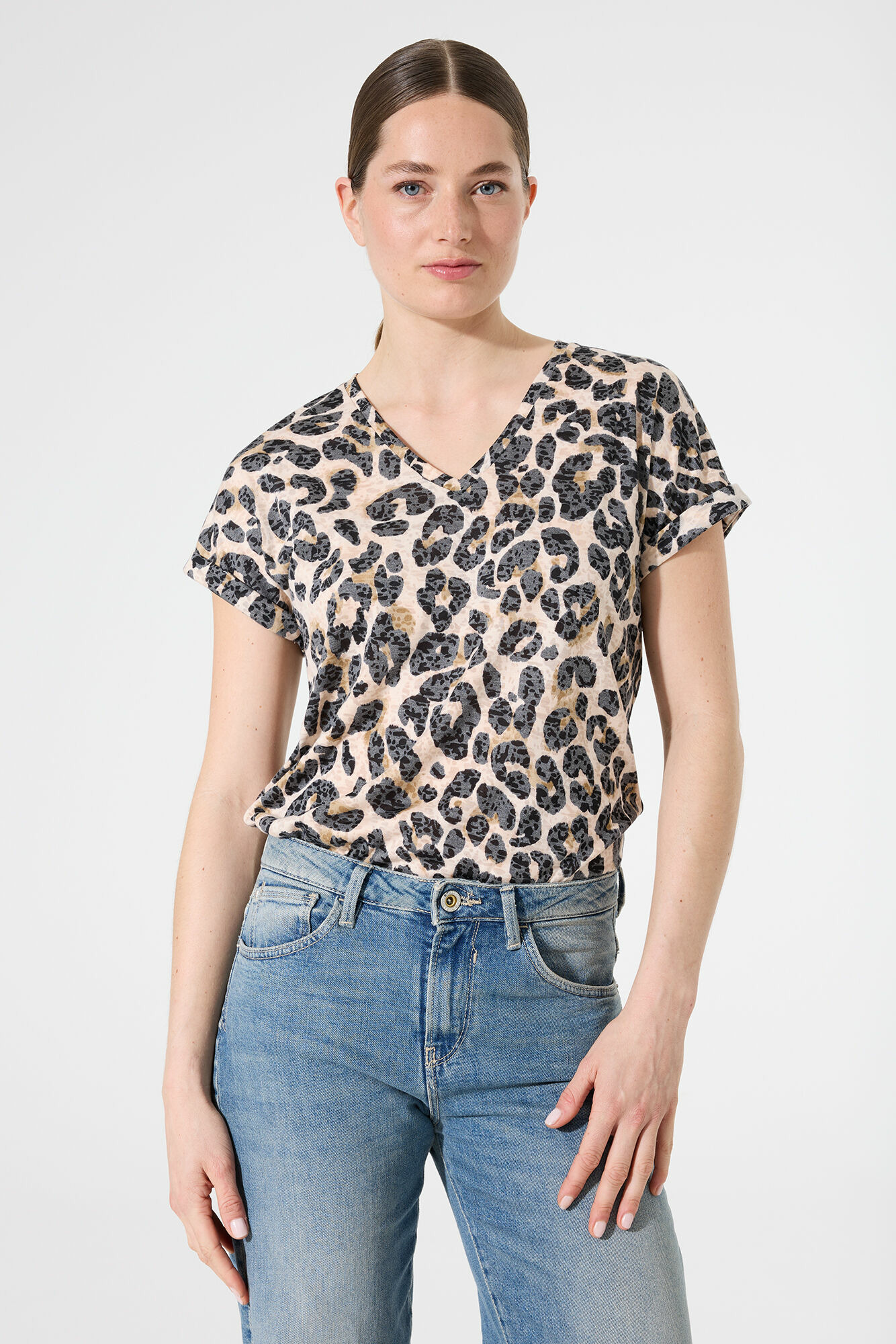 Women T-shirt Brown