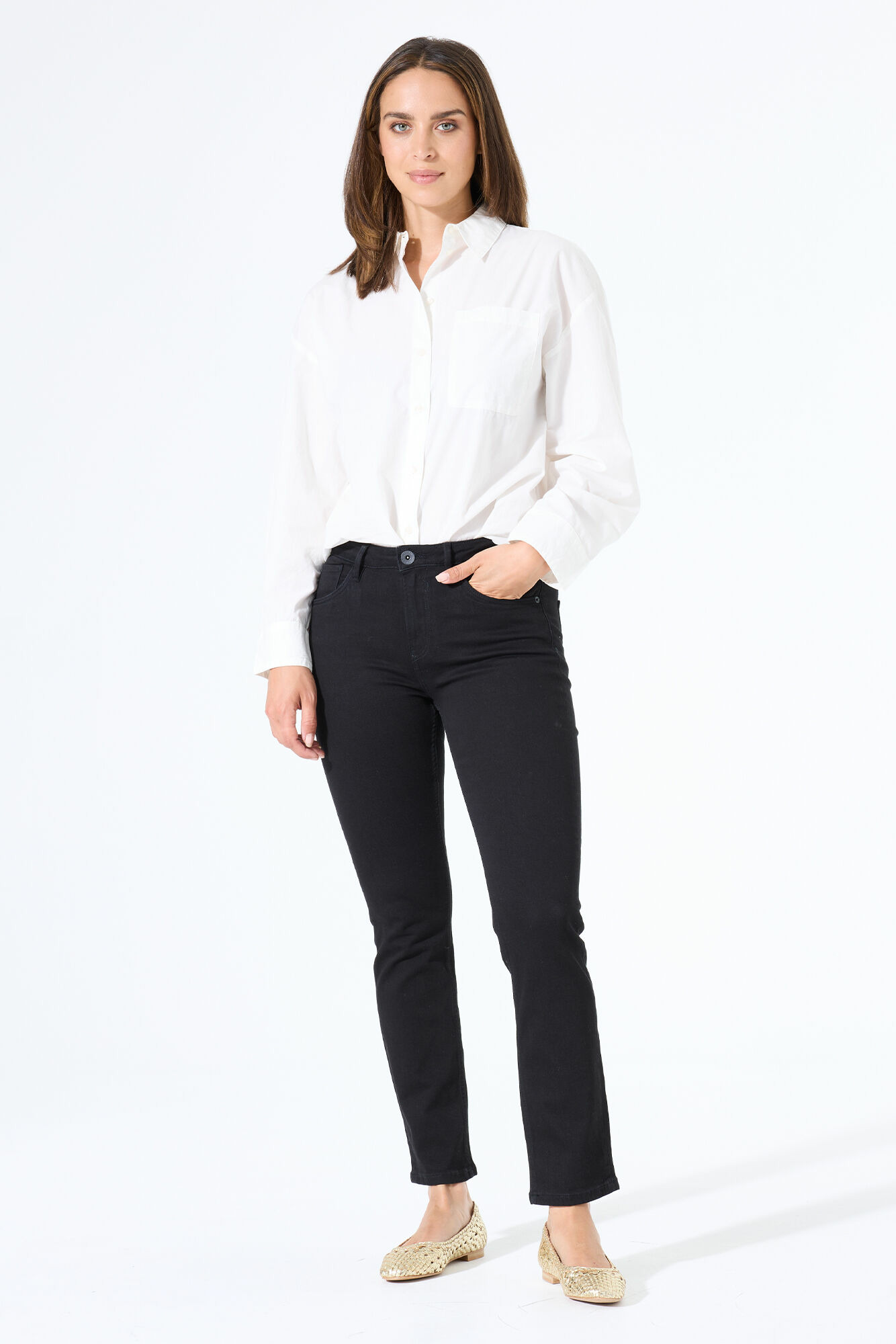 Women Jeans Celia Straight fit Black