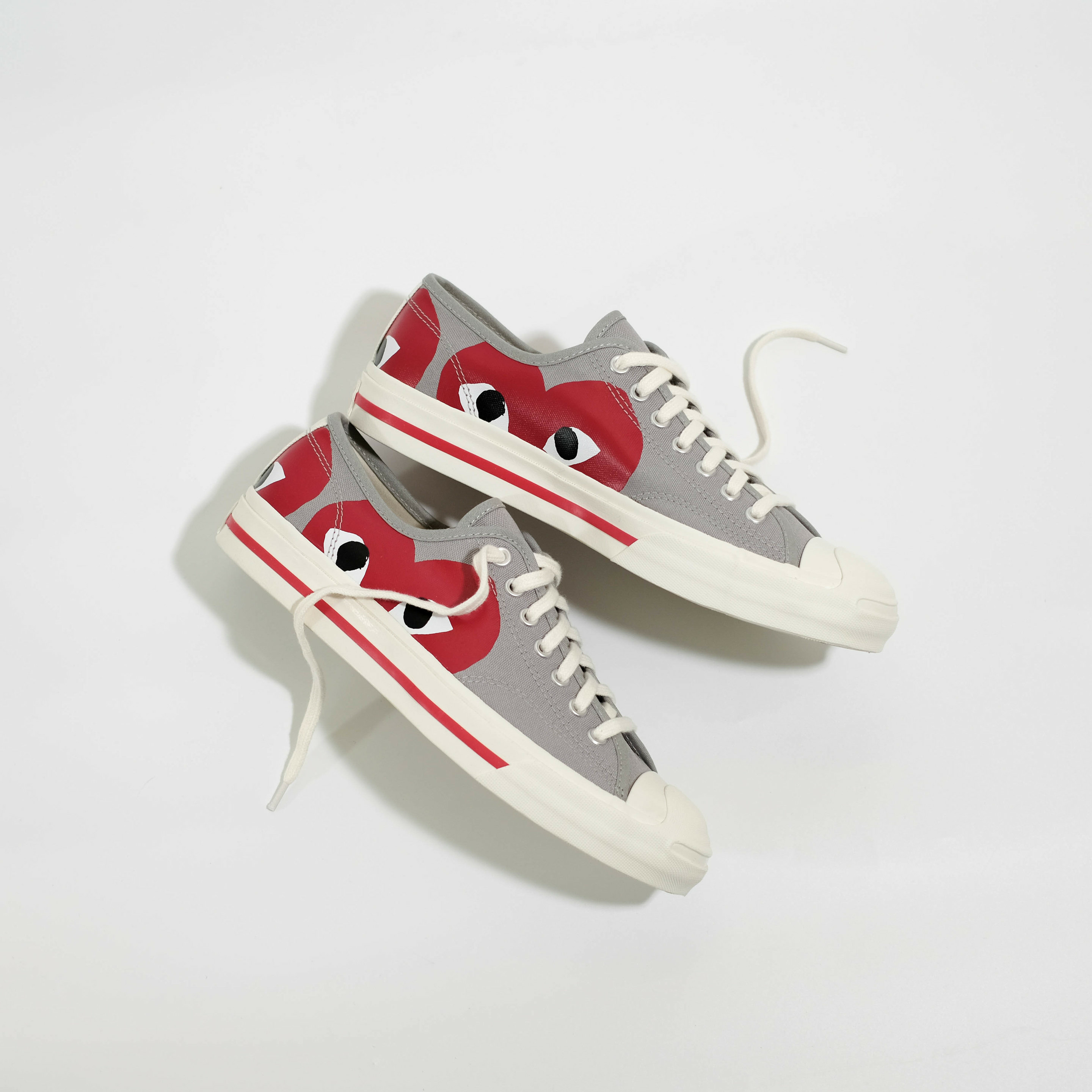 Jack Purcell Cdg Ox Drizzle/Egret/Red