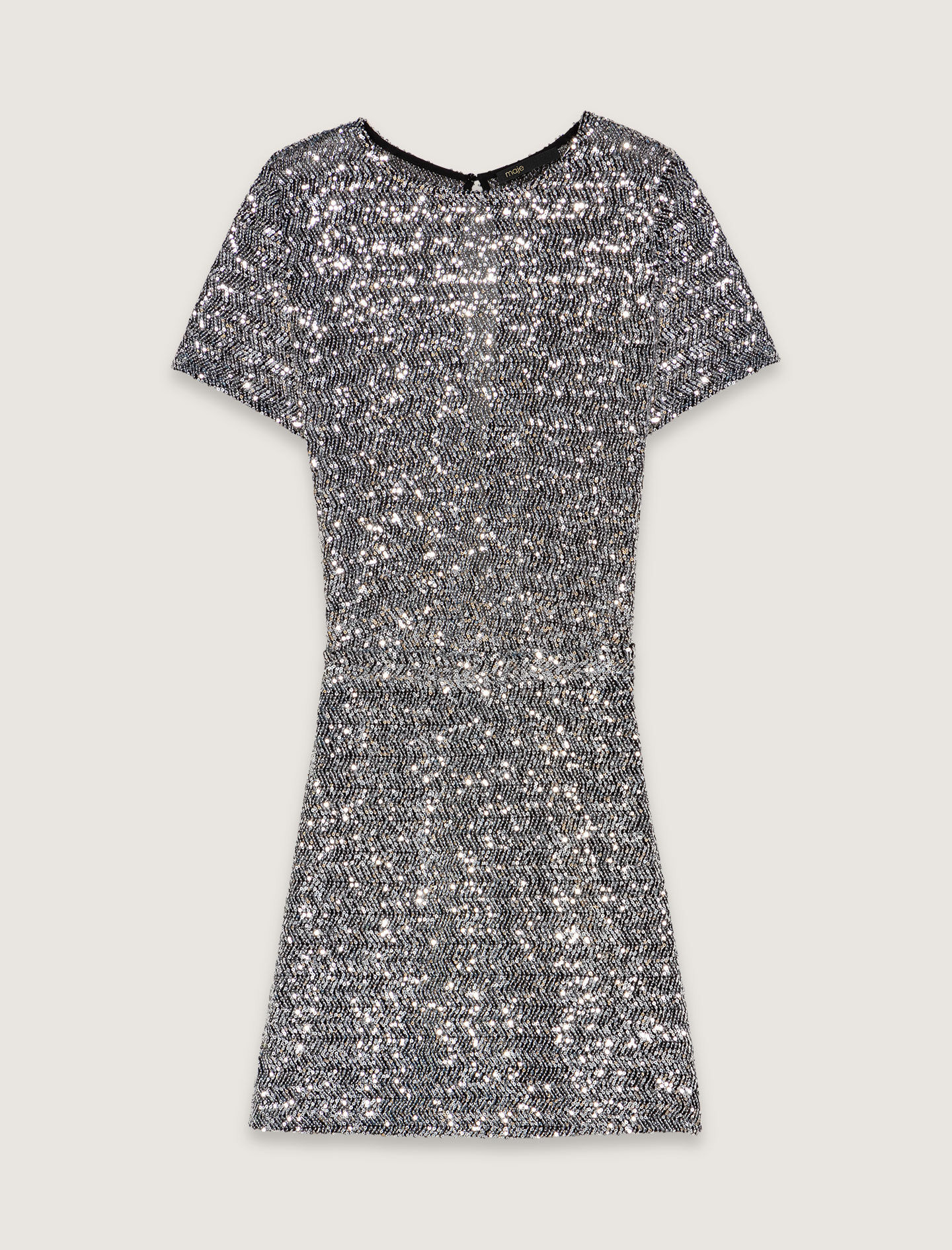 Robe courte à sequins