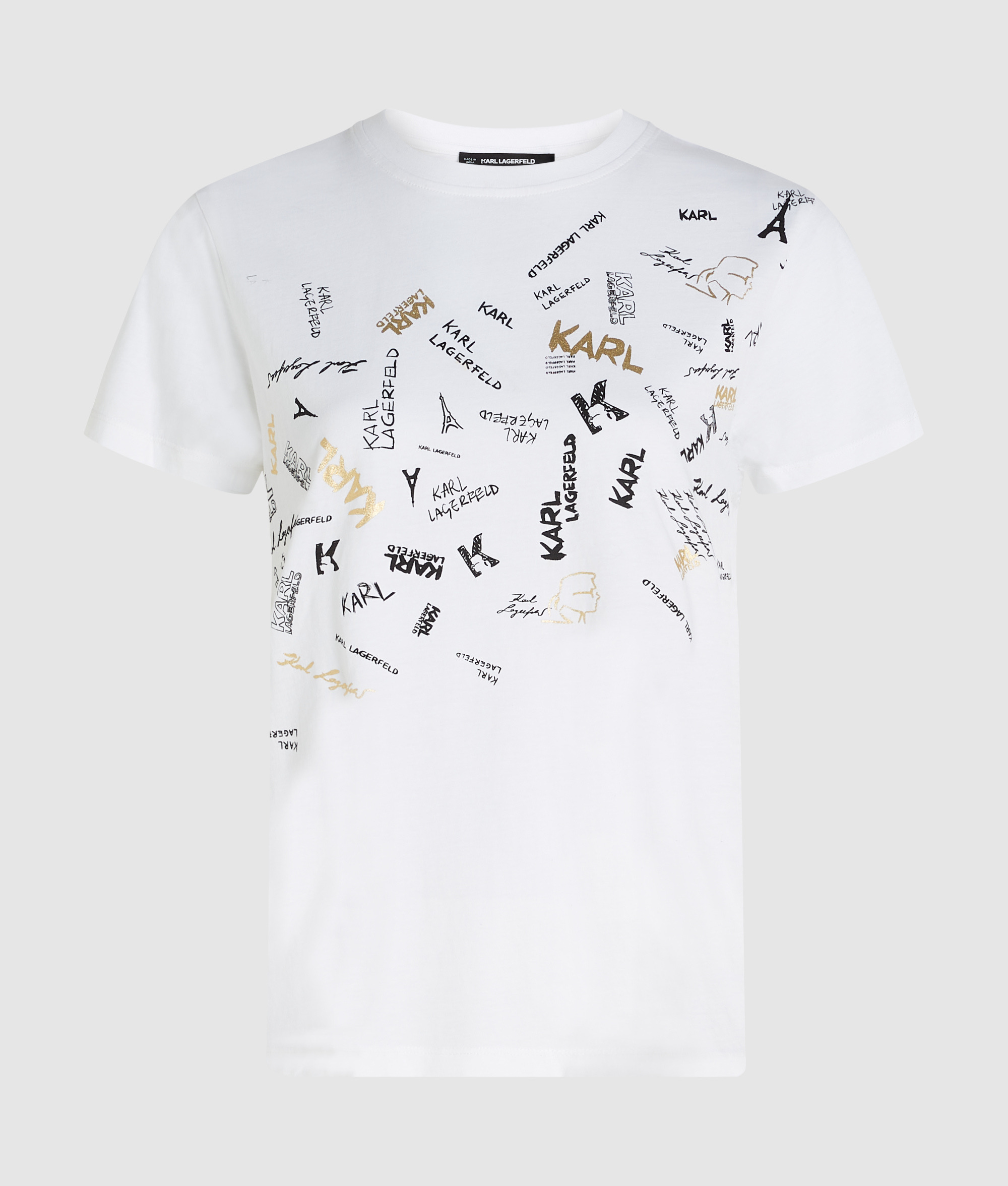 PARIS FONTS PRINT T-SHIRT