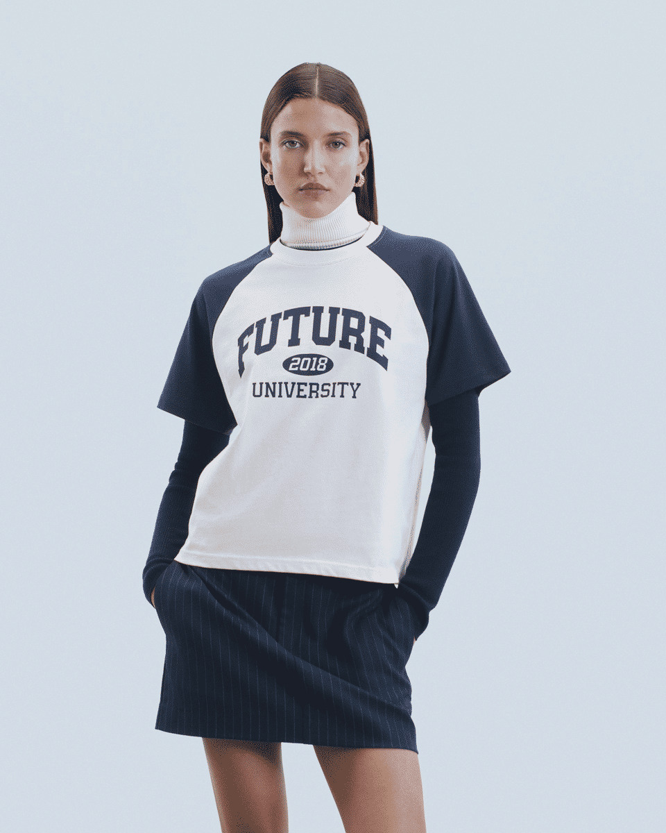 T-shirt Col Rond Manches Courtes Future