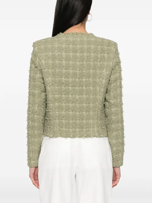 Veste En Tweed À Franges Raceli