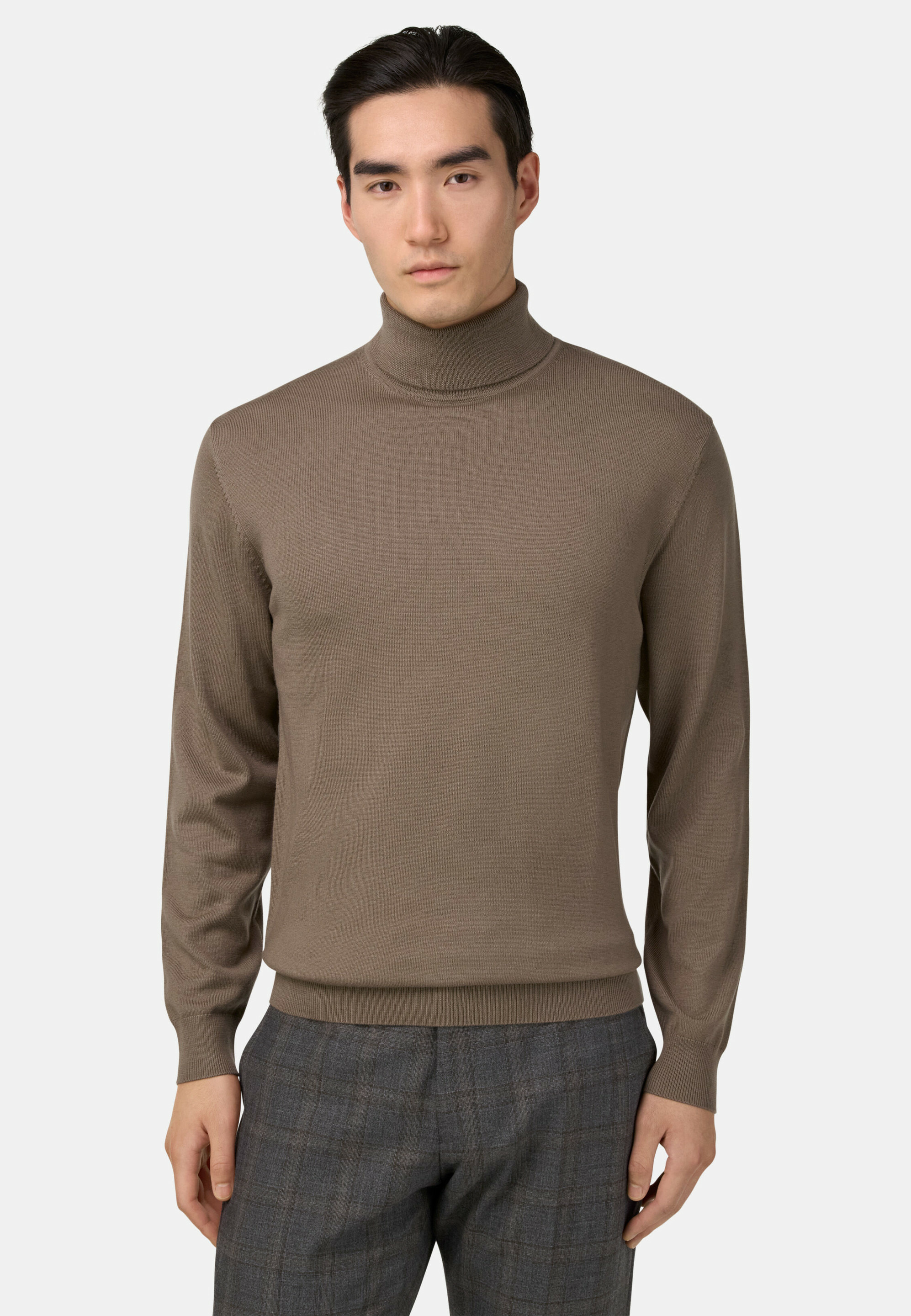 Pull Col Roulé En Laine Mérinos