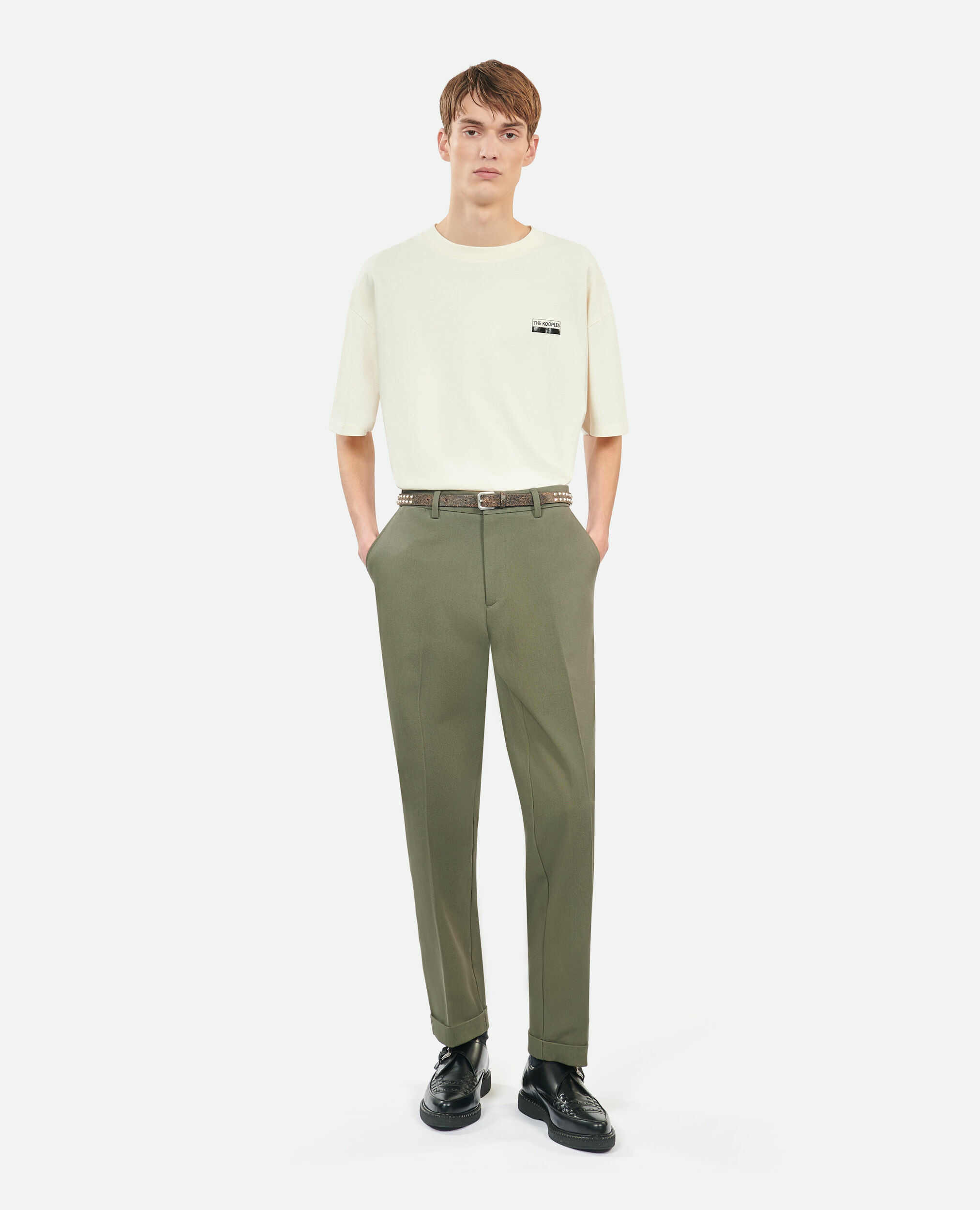 Pantalon Kaki En Coton Homme