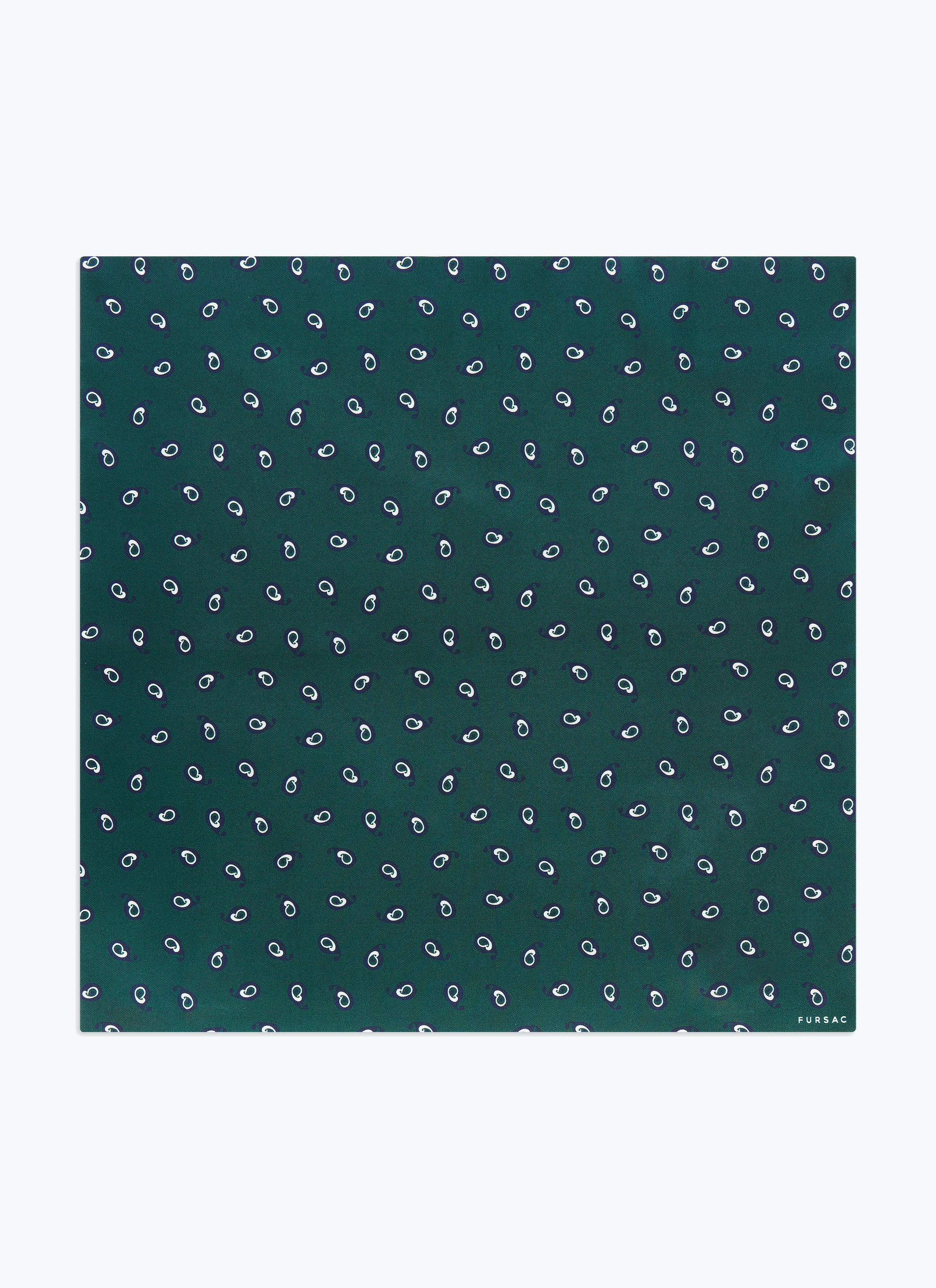 Pochette en twill de soie à imprimé