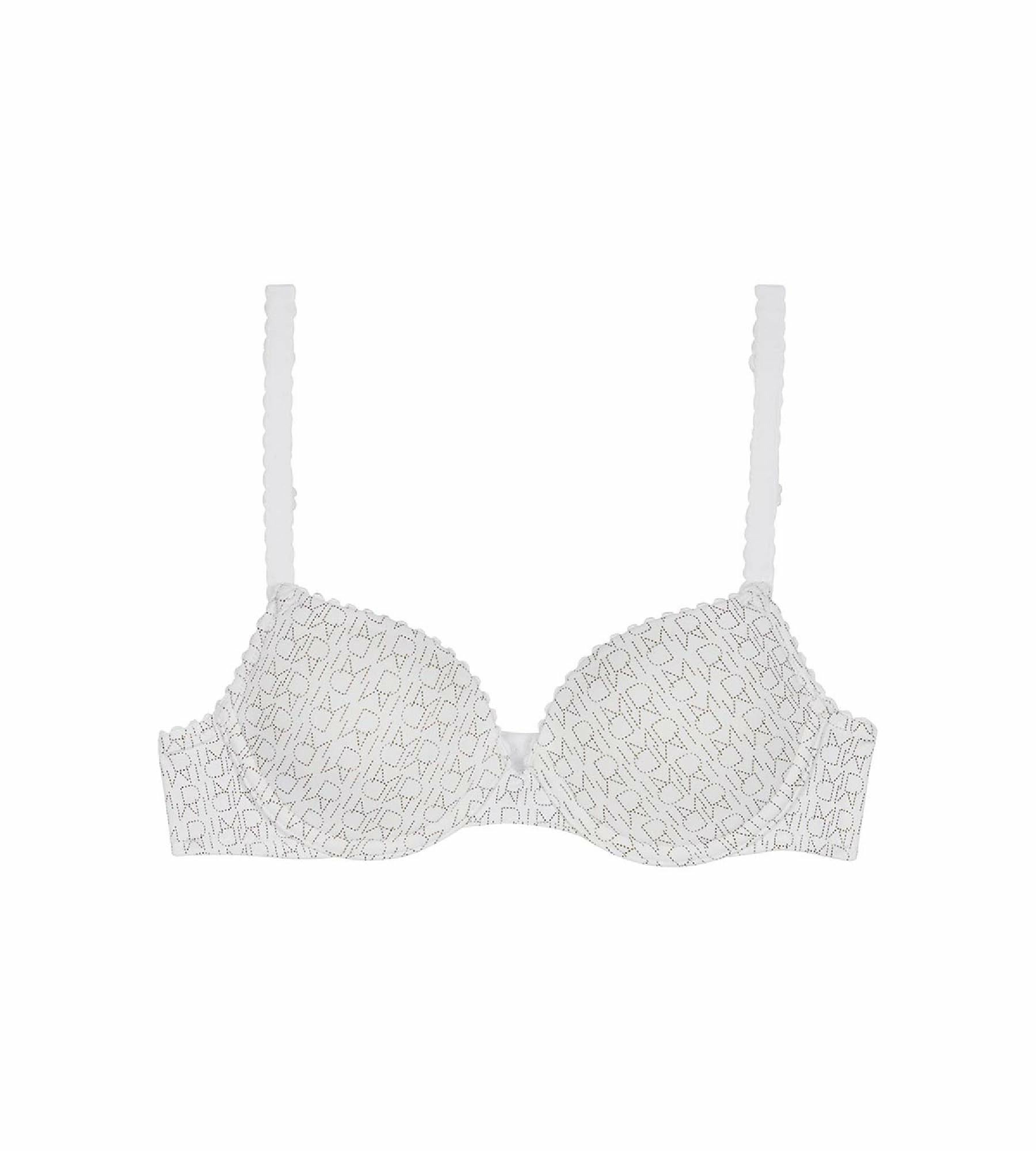 Soutien-gorge fille à armatures blanc imprimé logo Dim Touch